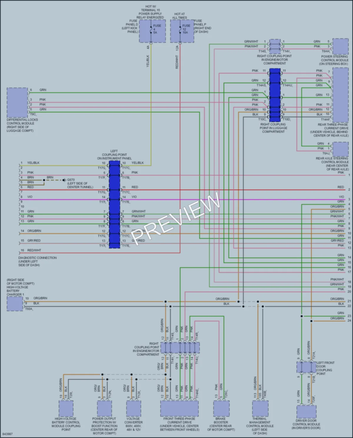2022 Audi etronGT Computer Data Lines wiring diagram preview