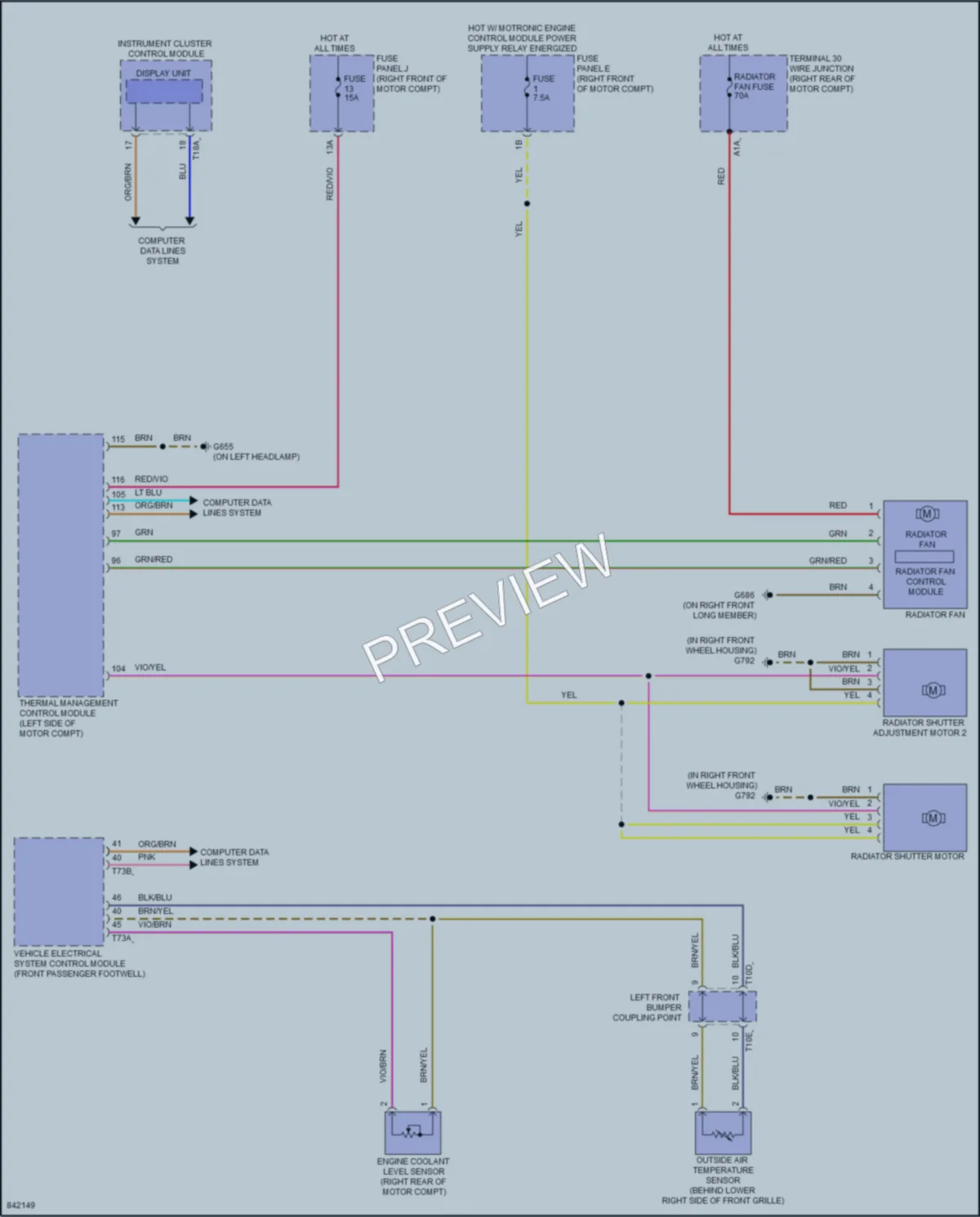 2022 Audi etronSSportback Cooling Fan wiring diagram preview