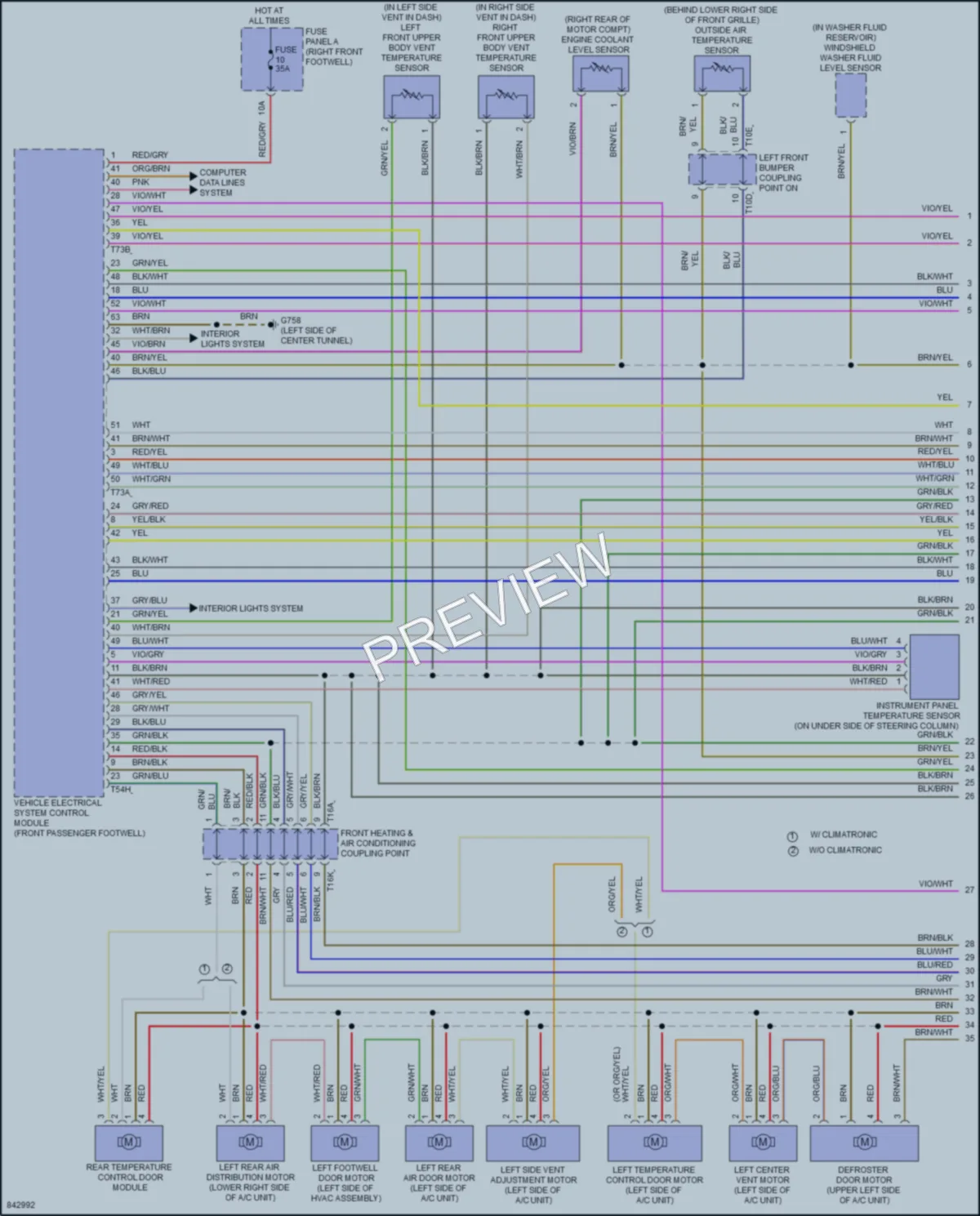2022 Audi etronSportback Air Conditioning wiring diagram preview