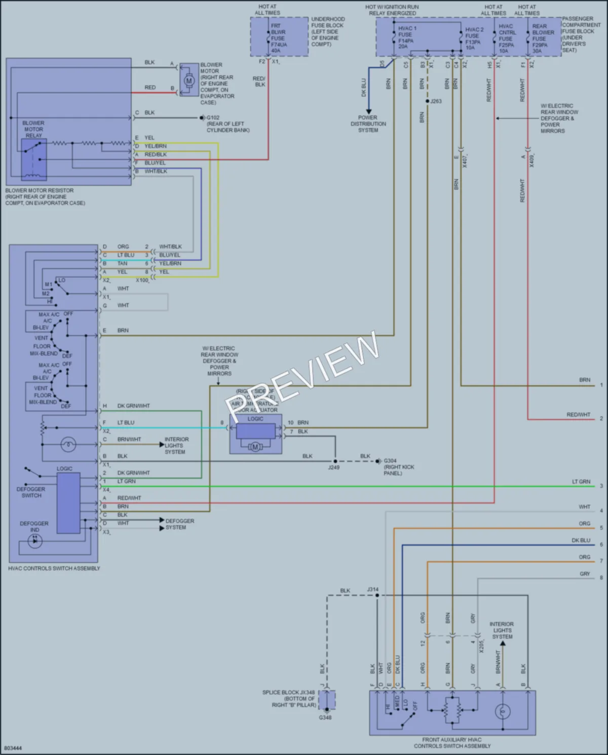 2022 Chevrolet 3500Express Air Conditioning wiring diagram preview