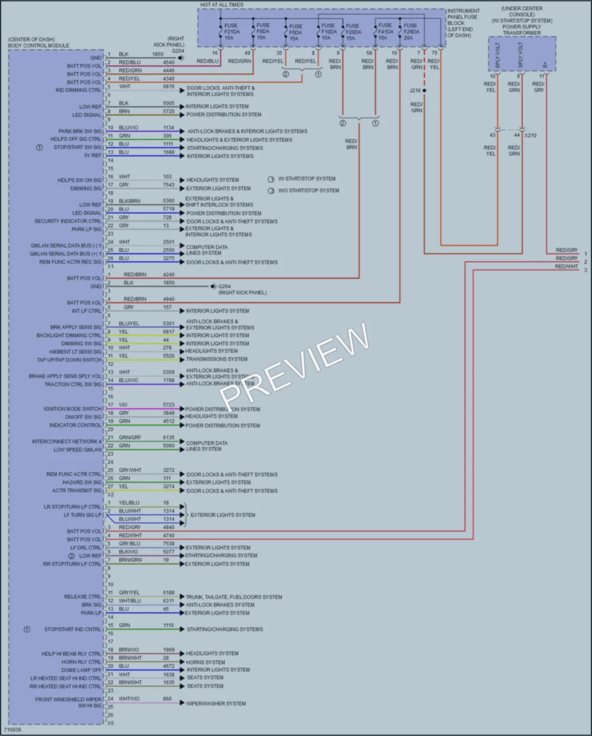 2022 Chevrolet Malibu Body Control Modules wiring diagram preview