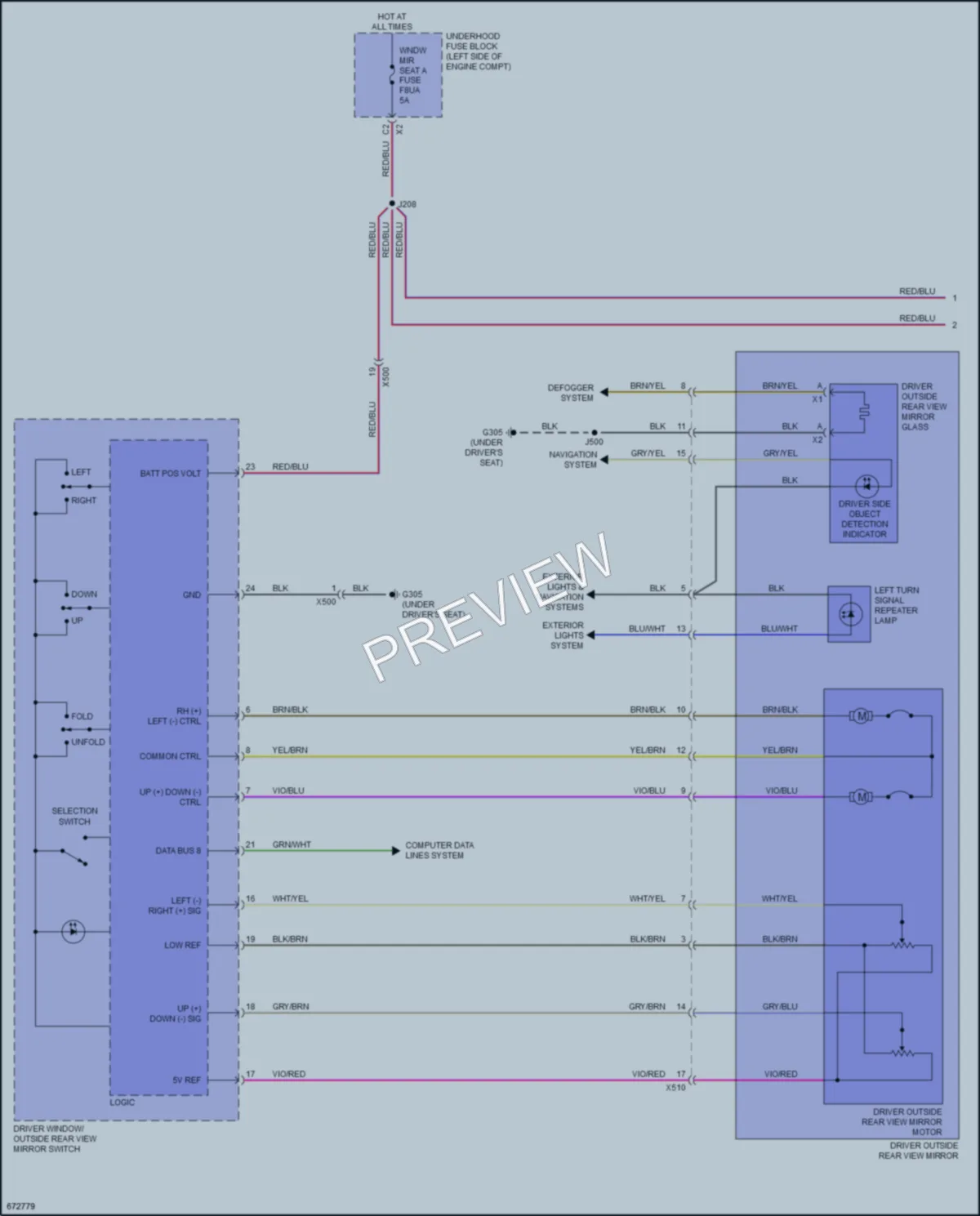 2022 Chevrolet Malibu Memory Systems wiring diagram preview