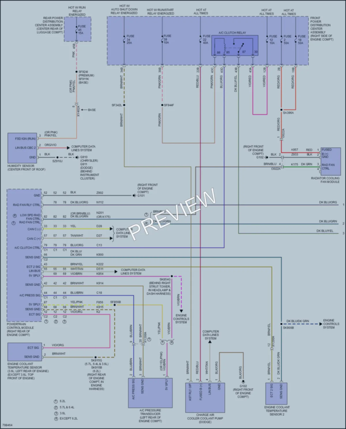 2022 Chrysler 300 Cooling Fan wiring diagram preview