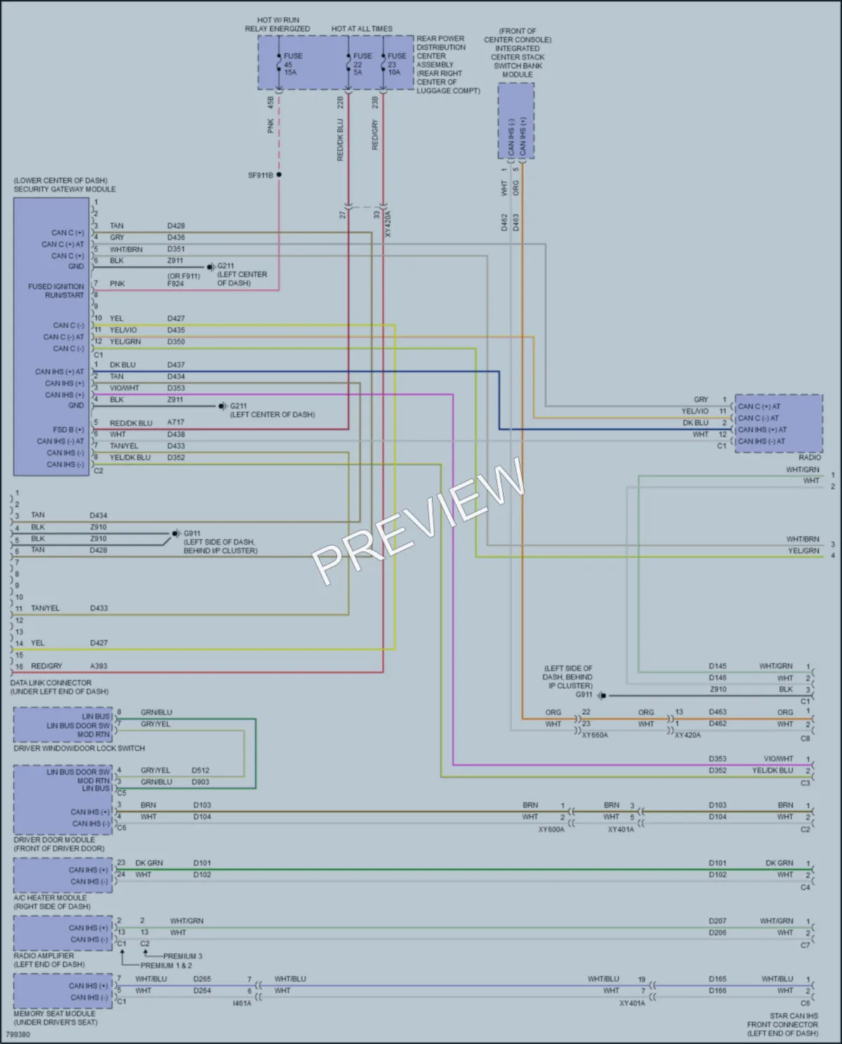 2022 Dodge Challenger Computer Data Lines wiring diagram preview