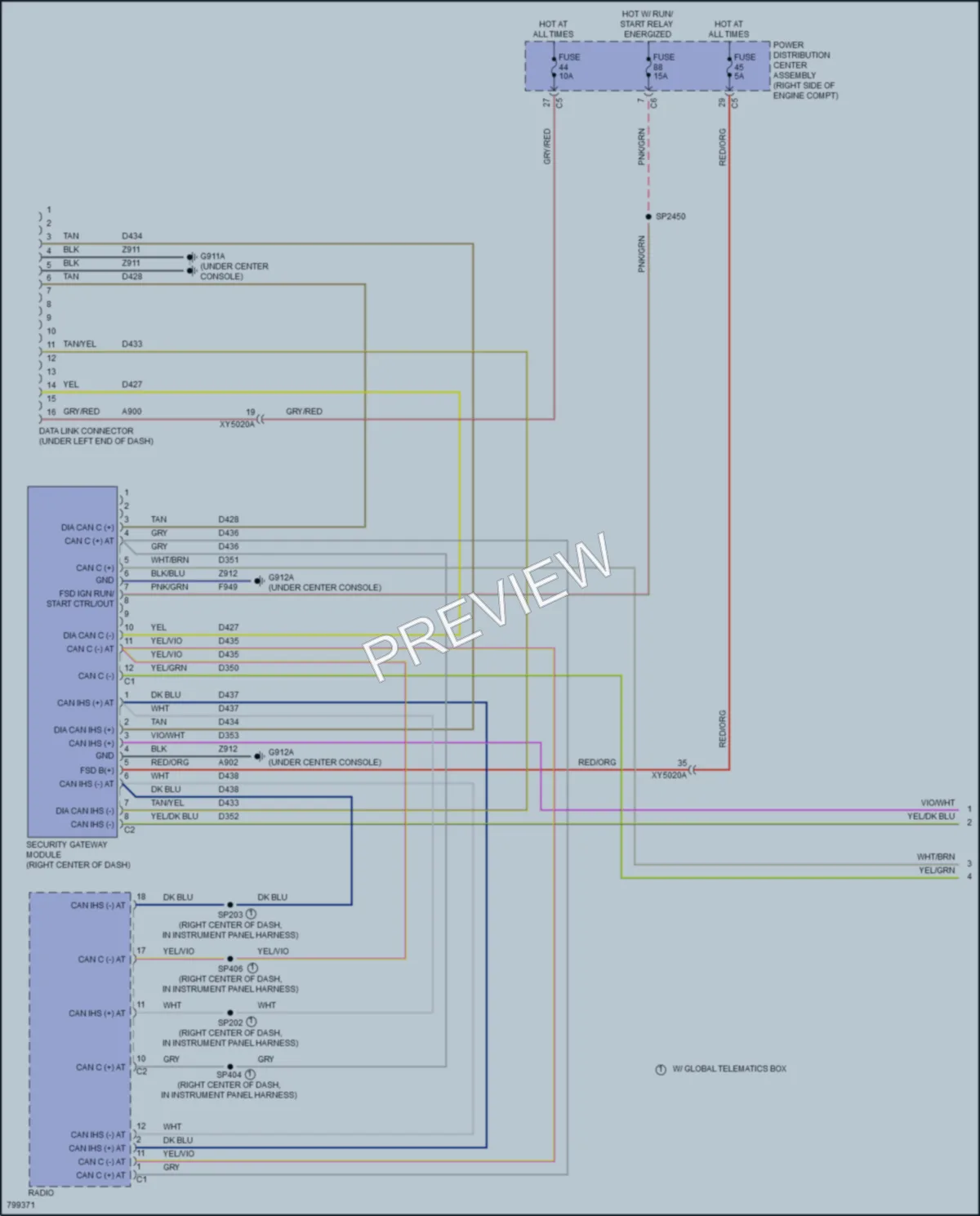 2022 Dodge DurangoSpecialService Computer Data Lines wiring diagram preview