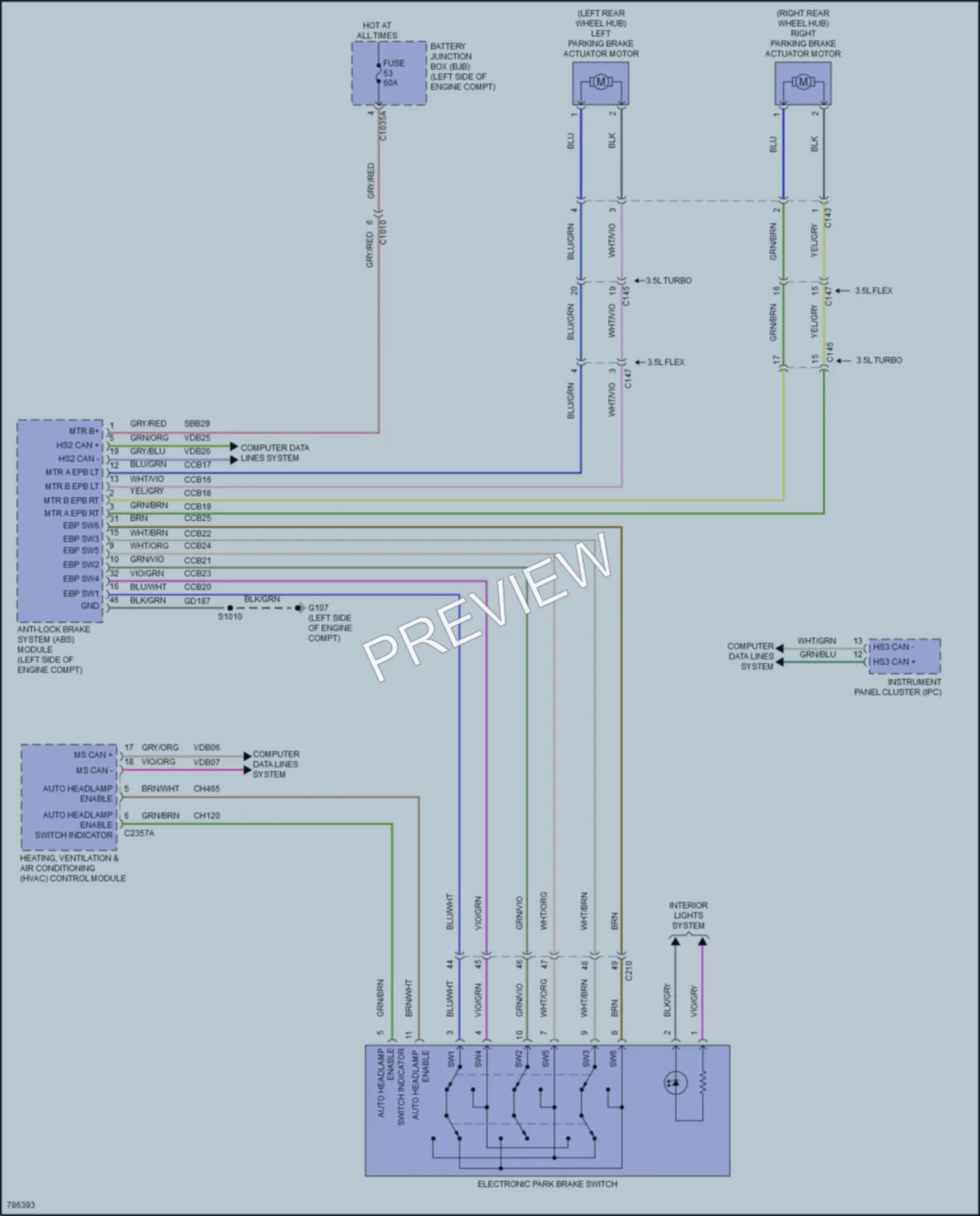2022 Ford 150Transit Shift Interlock wiring diagram preview