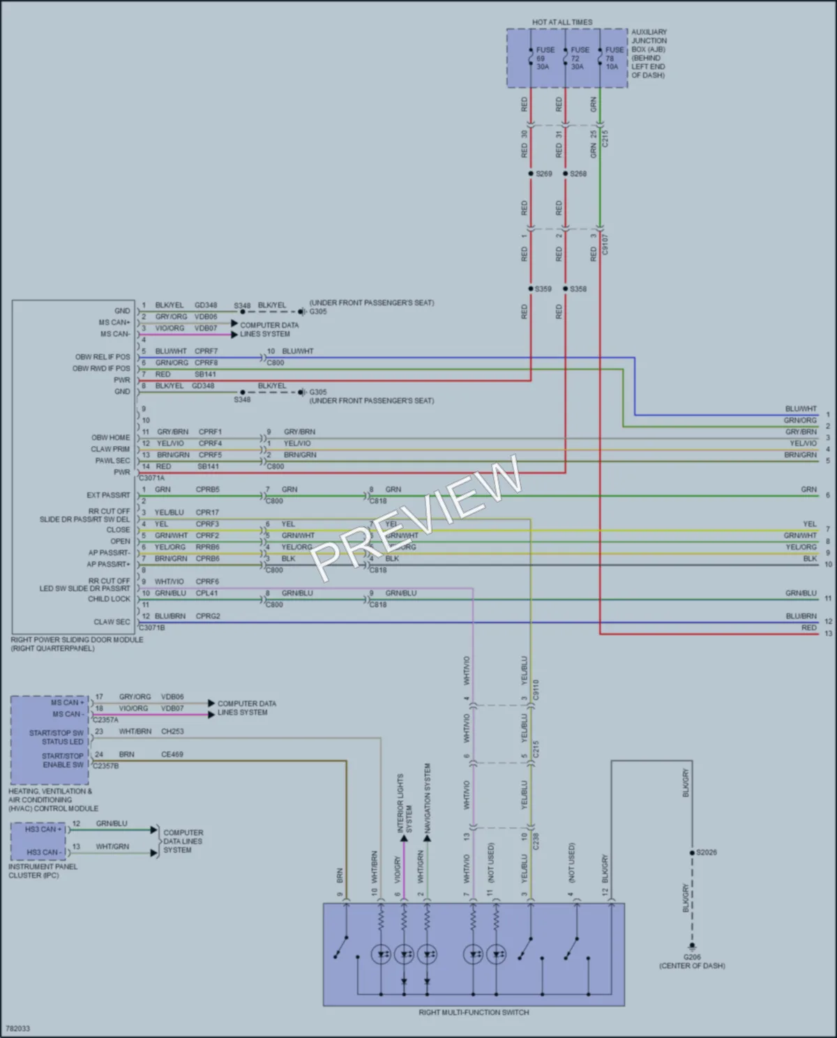 2022 Ford 350HDTransit Trunk Tailgate Fuel Door wiring diagram preview