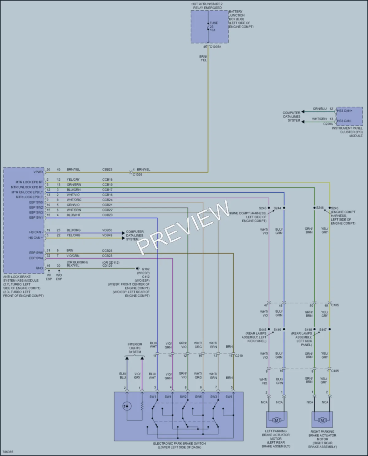 2022 Ford Bronco Shift Interlock wiring diagram preview