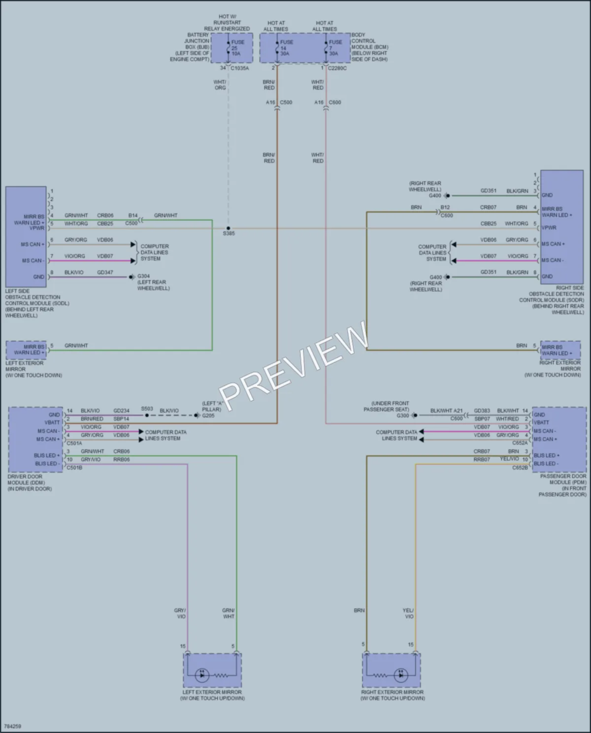 2022 Ford BroncoSport Navigation wiring diagram preview