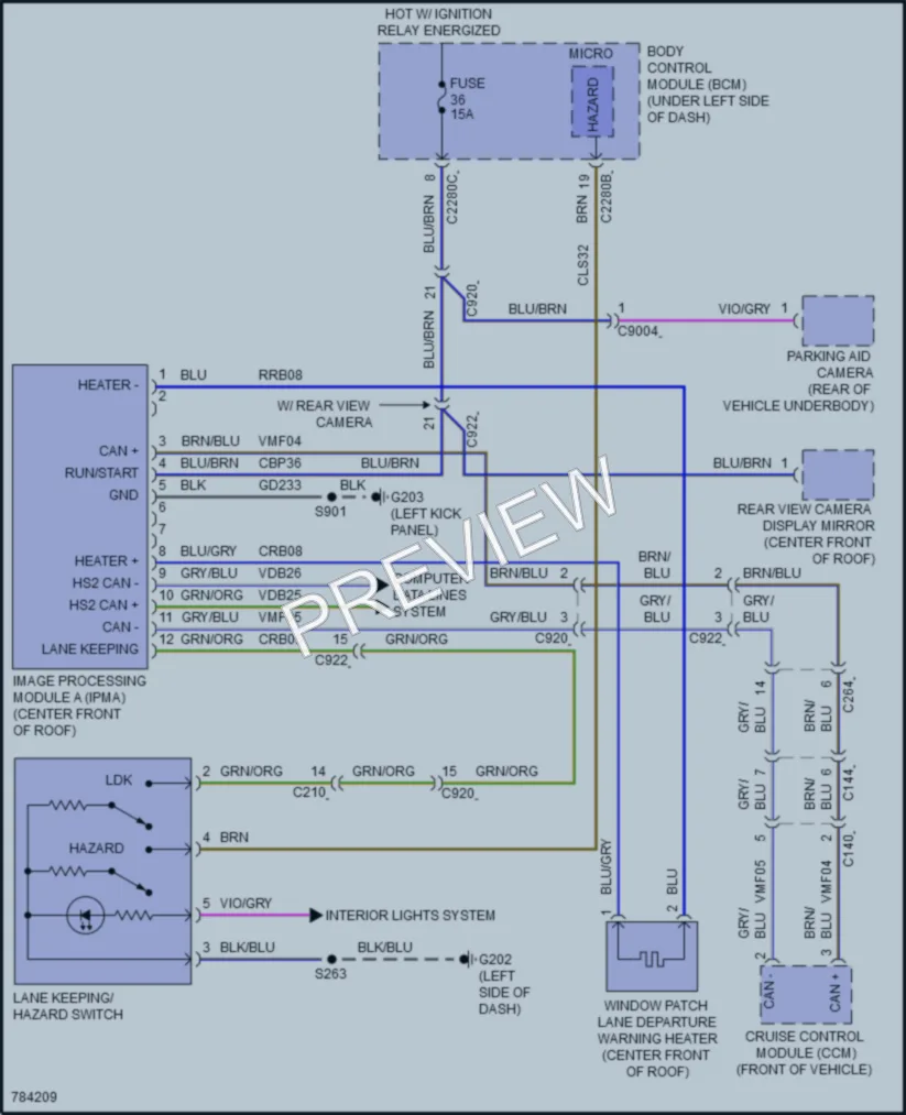 2022 Ford E350Econoline Navigation wiring diagram preview