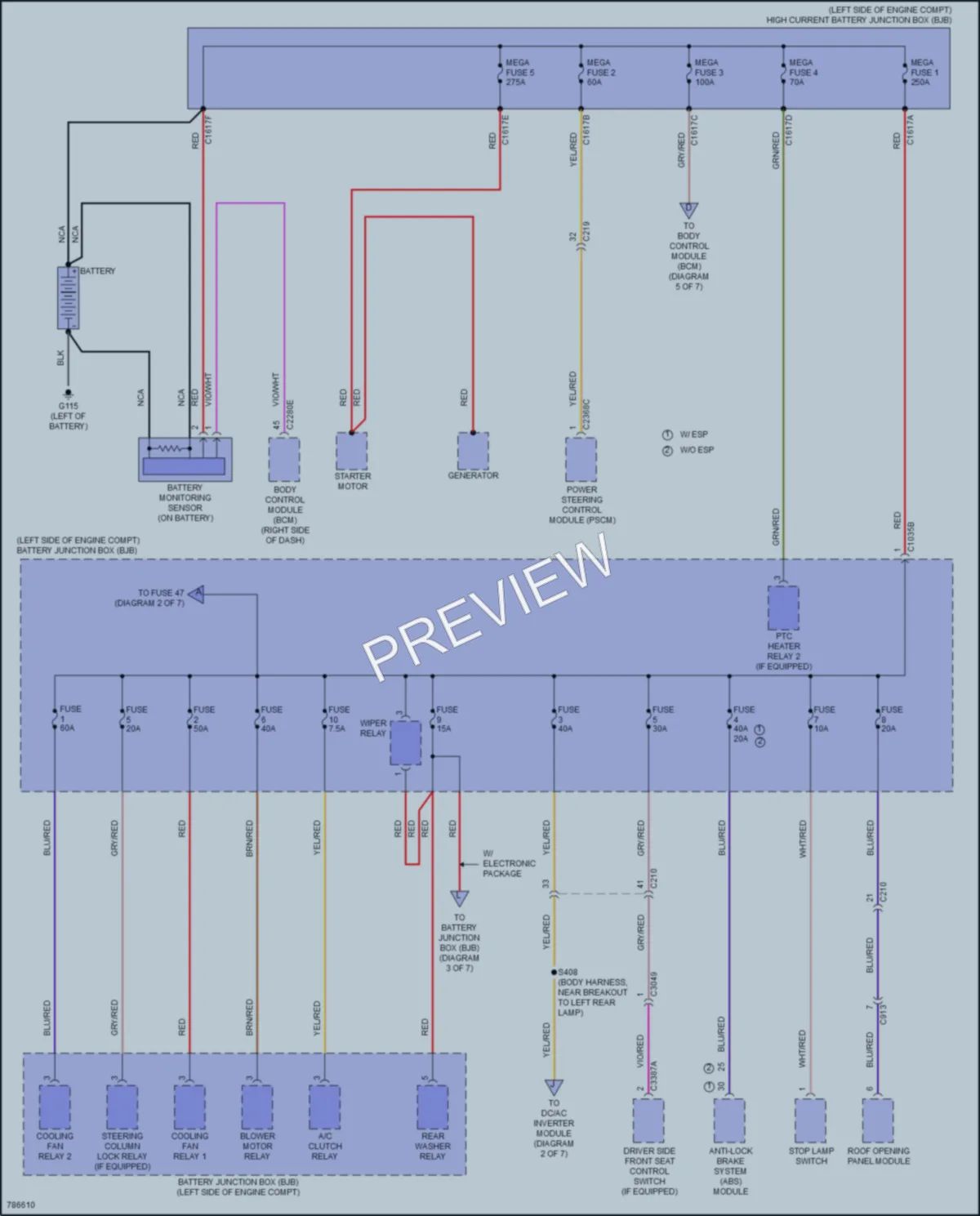 2022 Ford EcoSport Power Distribution wiring diagram preview