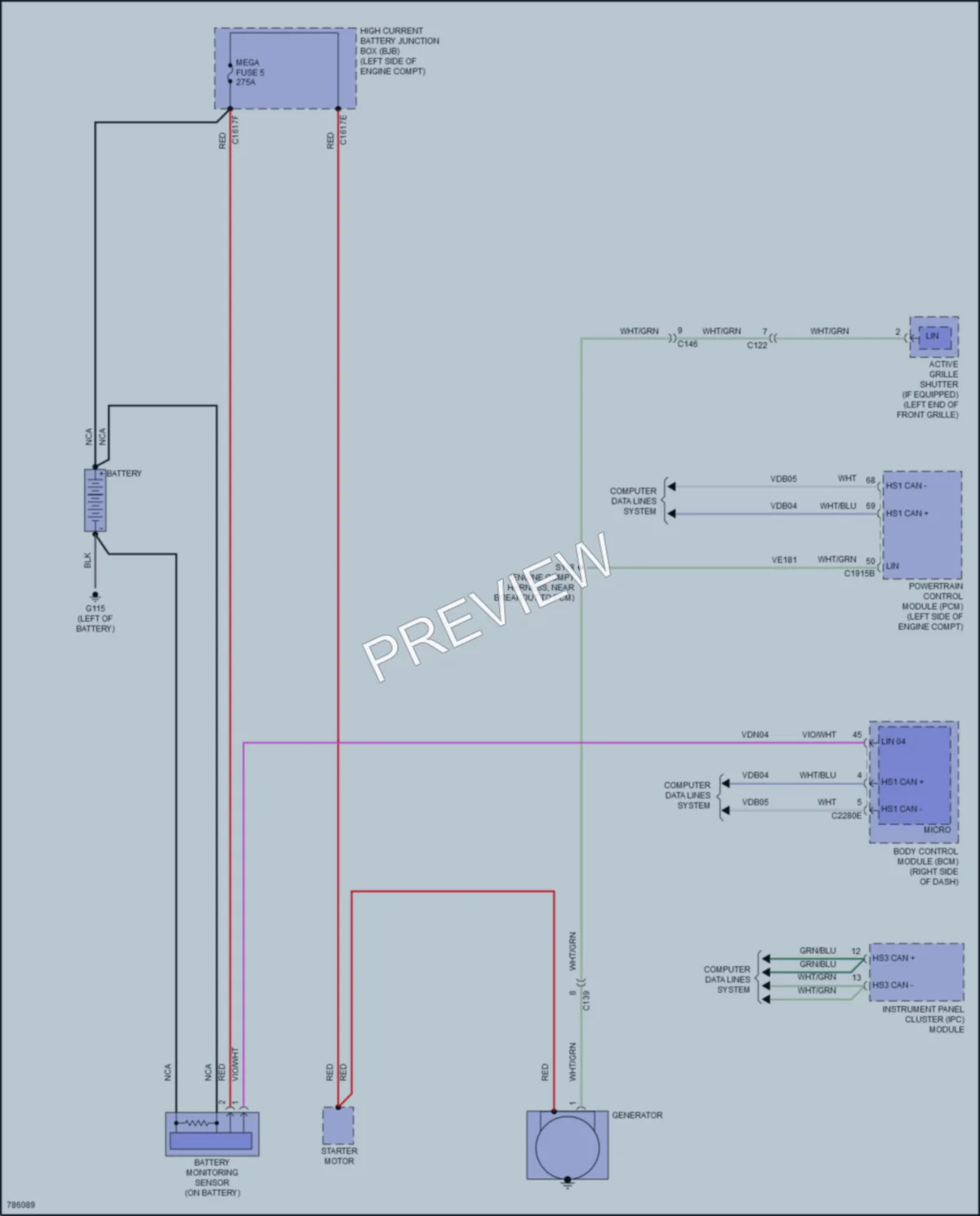 2022 Ford EcoSport Starting Charging wiring diagram preview