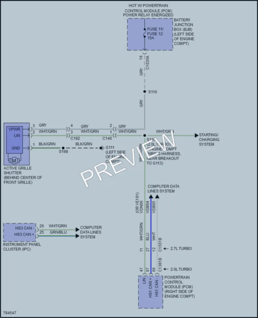 2022 Ford Edge Active Bodyworks wiring diagram preview