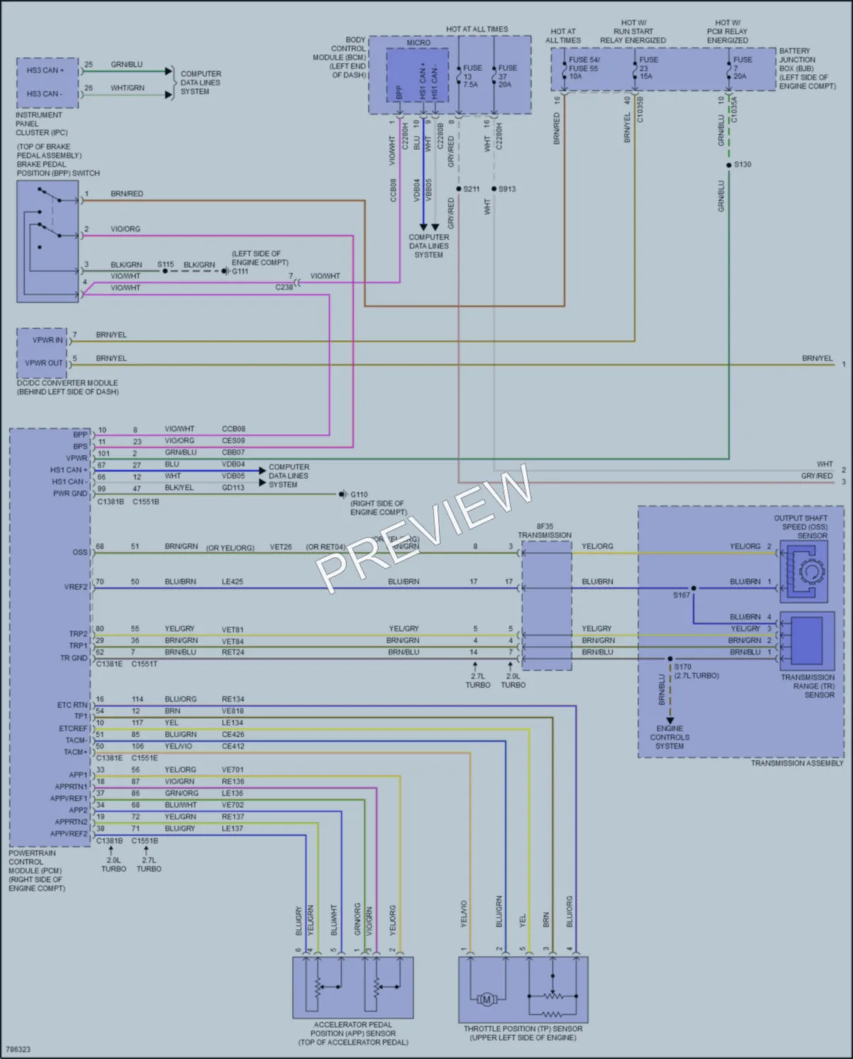 2022 Ford Edge Cruise Control wiring diagram preview
