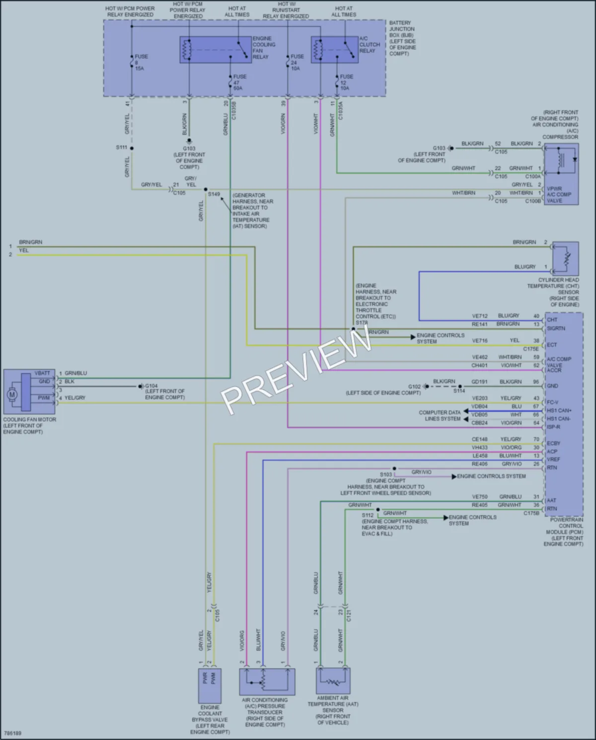 2022 Ford EscapeHybrid Air Conditioning wiring diagram preview