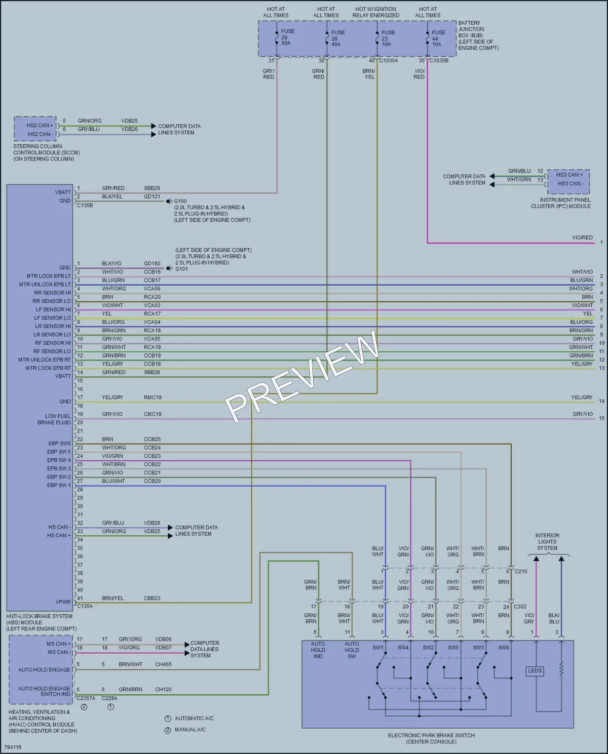 2022 Ford EscapePlugIn Anti Lock Brakes wiring diagram preview