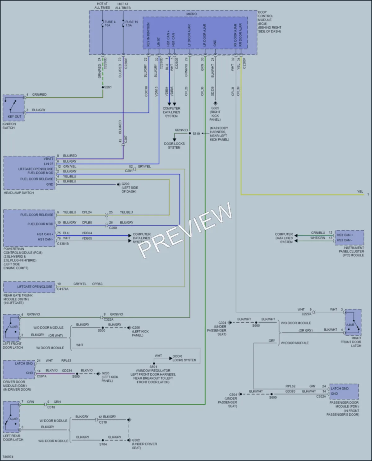 2022 Ford EscapePlugIn Warning Systems wiring diagram preview