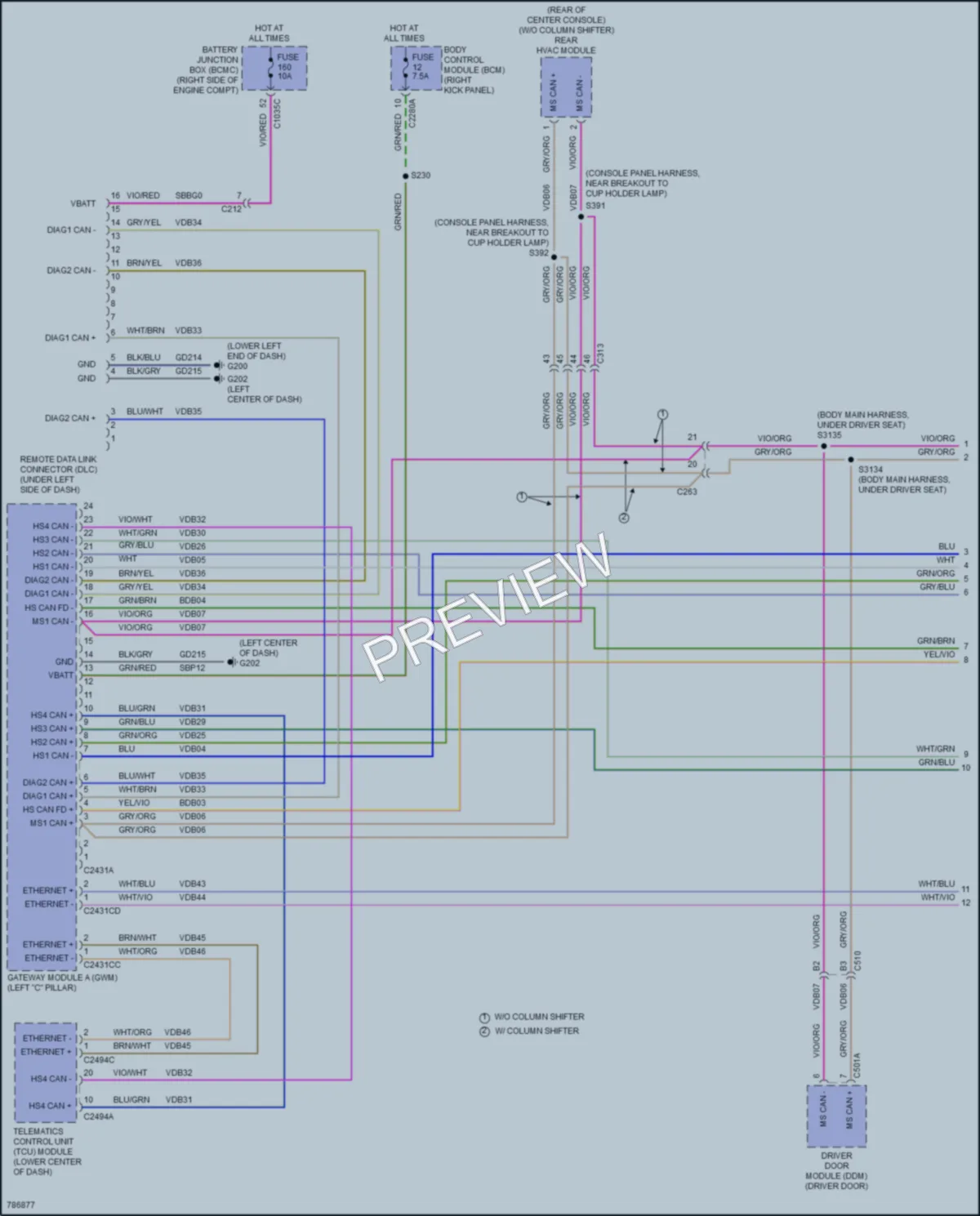 2022 Ford ExpeditionMAX Computer Data Lines wiring diagram preview
