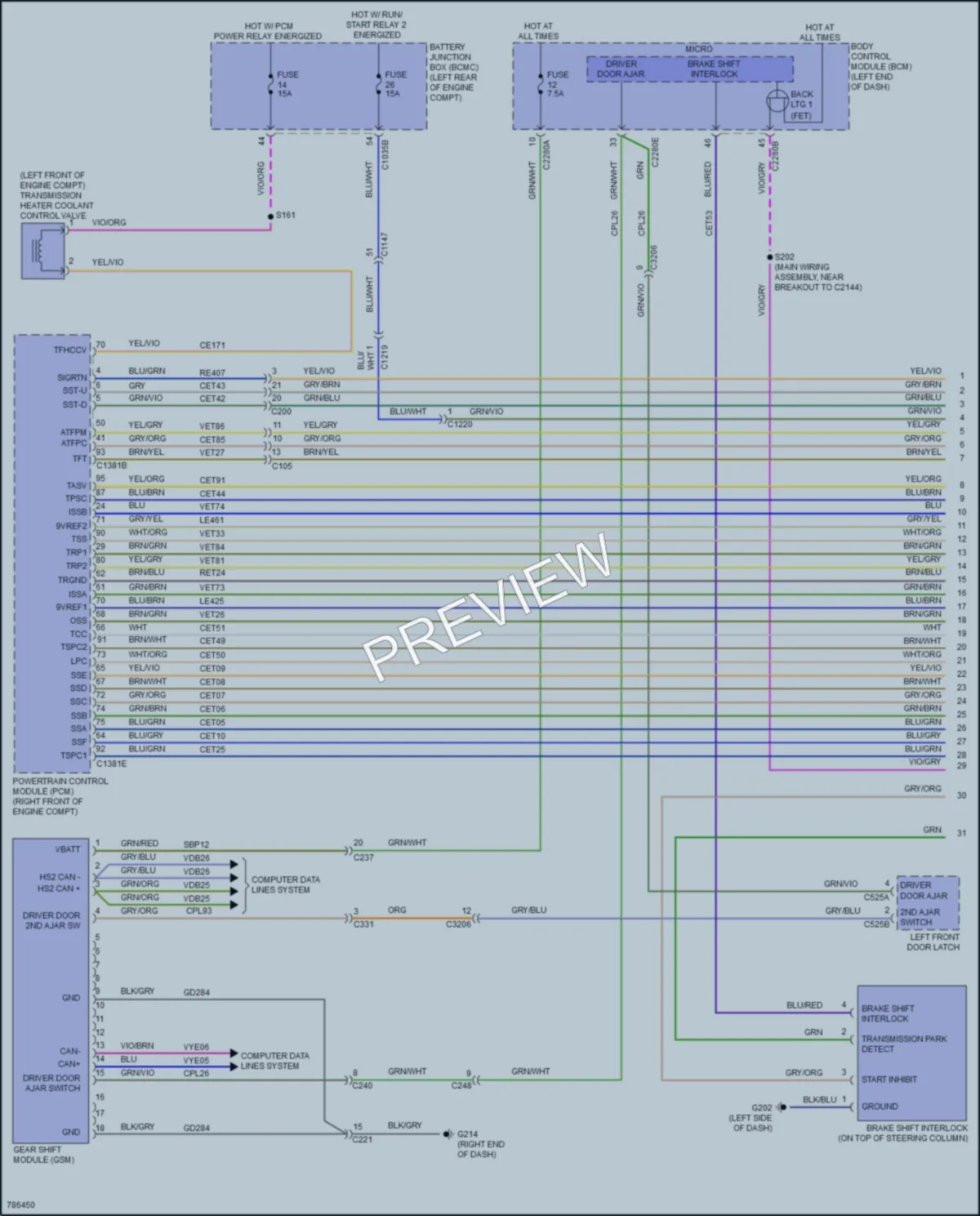 2022 Ford Explorer Transmission wiring diagram preview