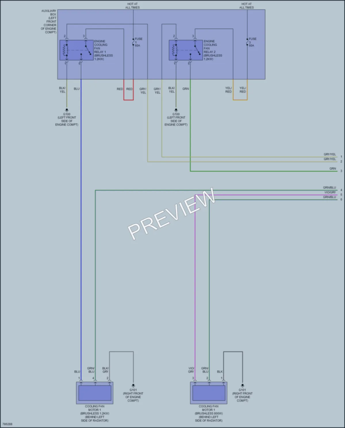 2022 Ford F150 Cooling Fan wiring diagram preview