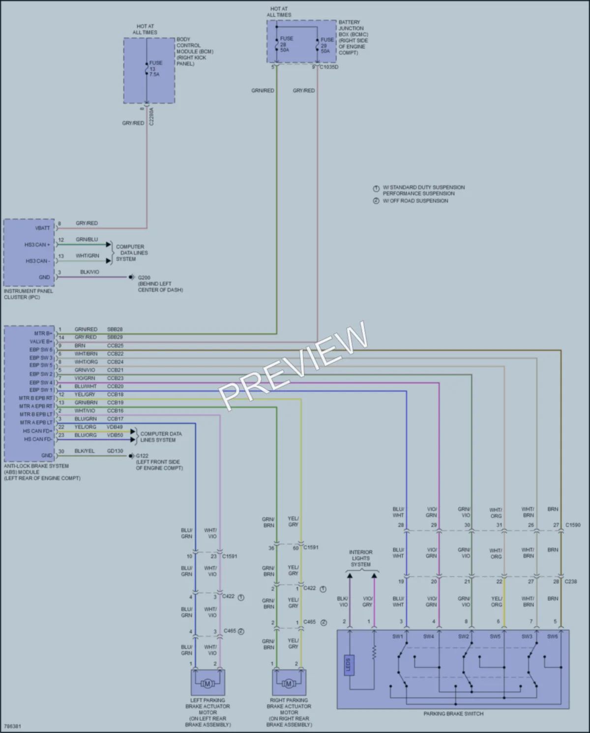 2022 Ford F150Hybrid Shift Interlock wiring diagram preview