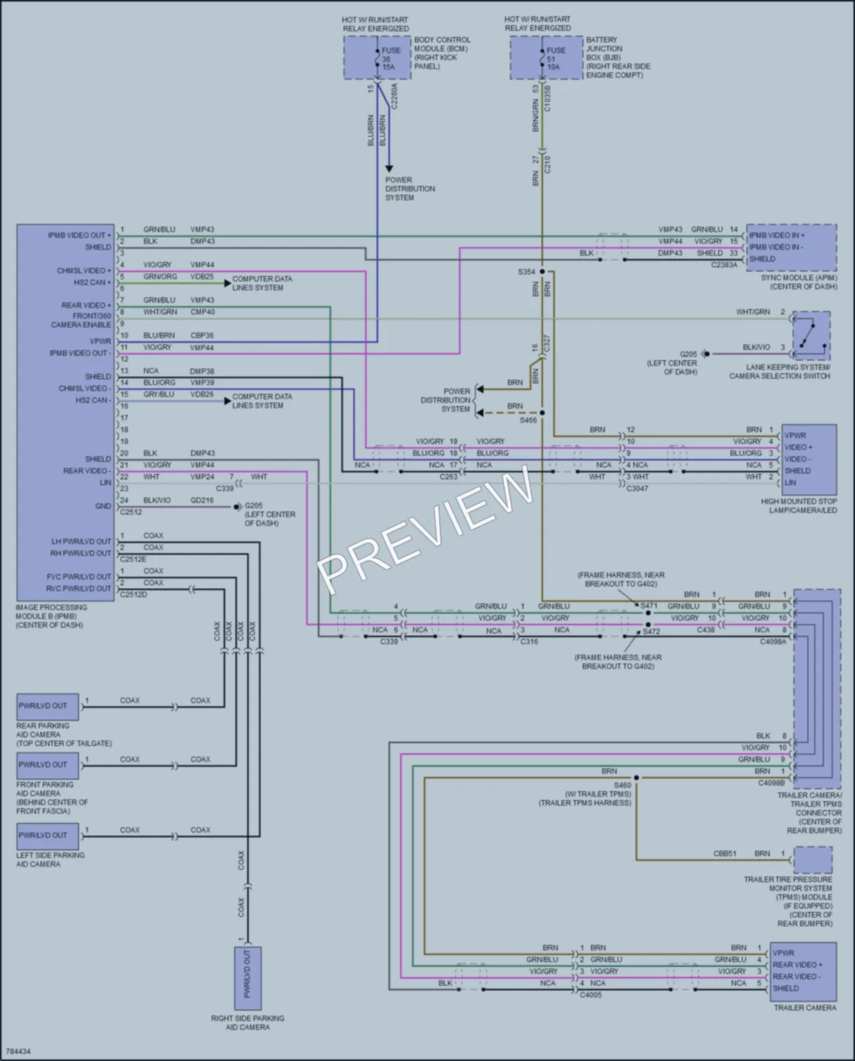 2022 Ford F350SuperDuty Navigation wiring diagram preview