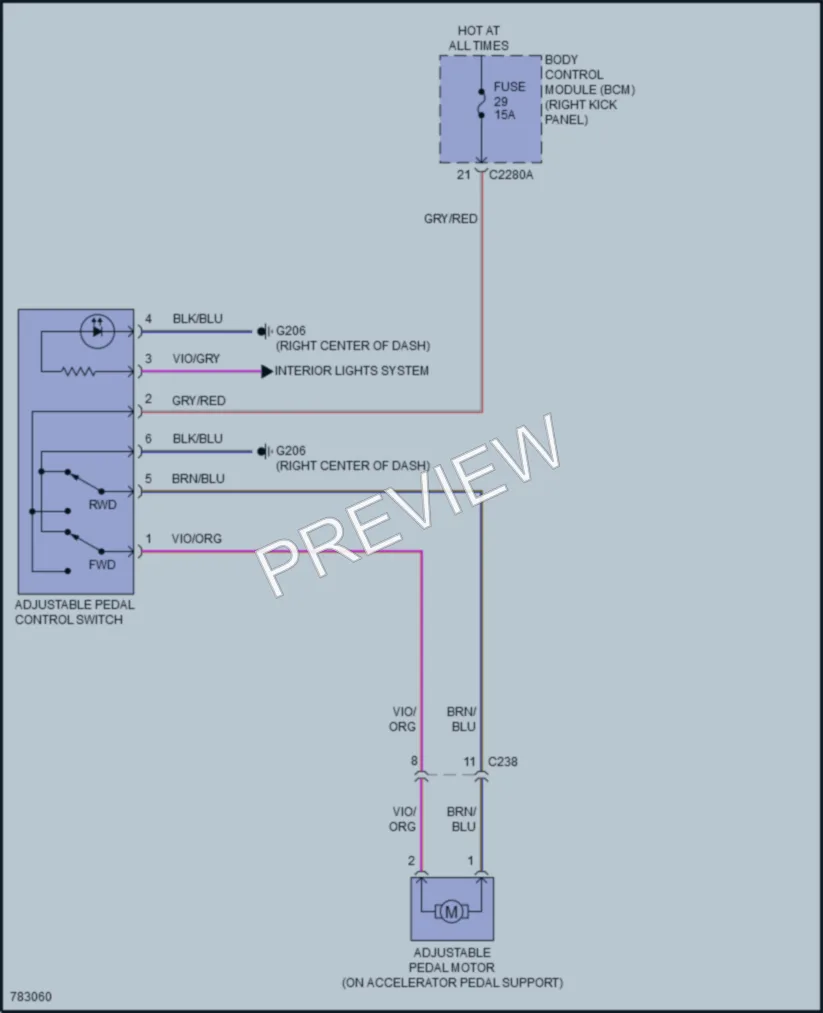 2022 Ford F350SuperDuty Power Seats wiring diagram preview