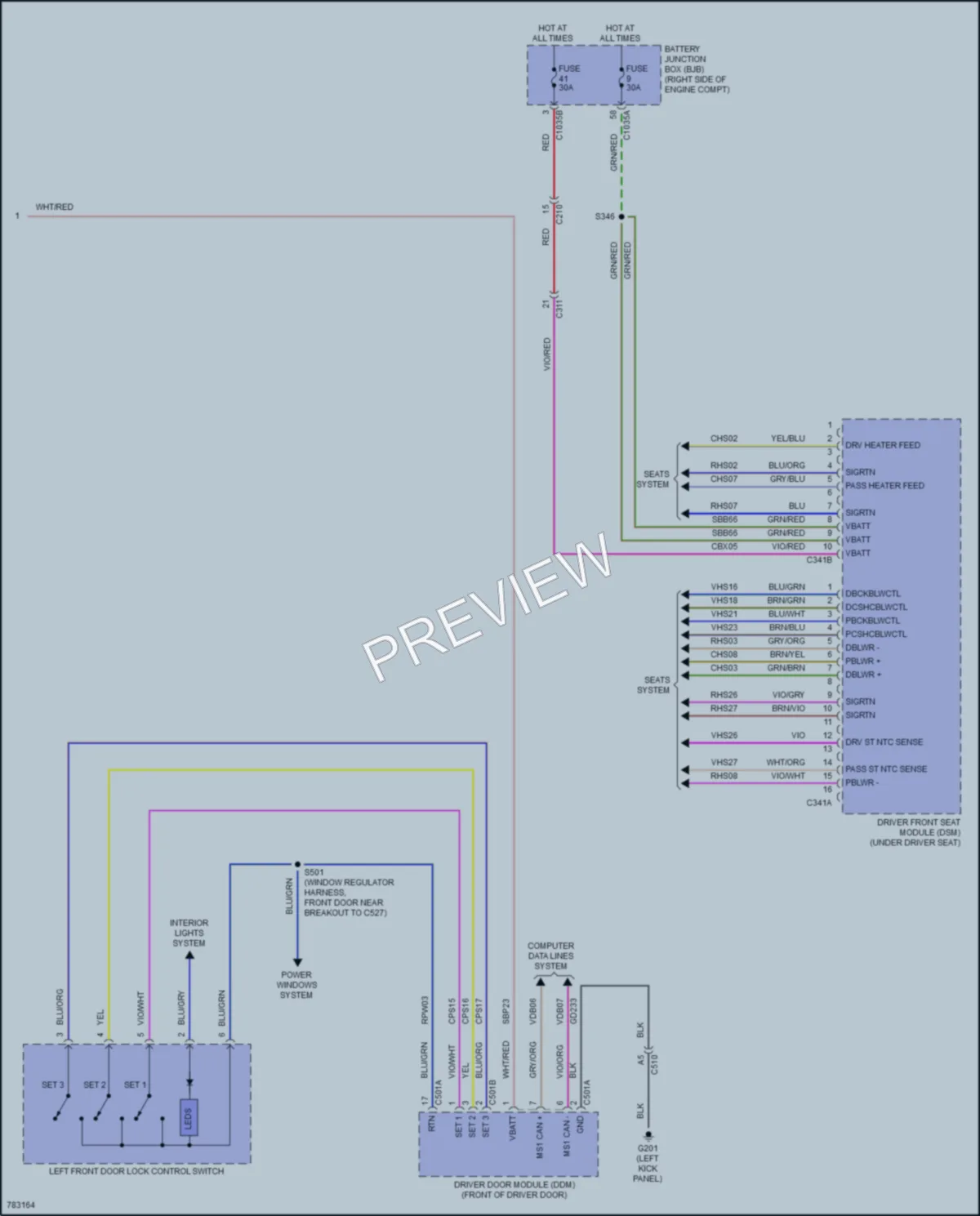 2022 Ford F450SuperDuty Memory Systems wiring diagram preview