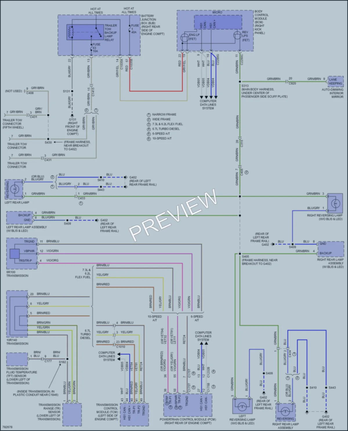 2022 Ford F550ChsCab Exterior Lights wiring diagram preview