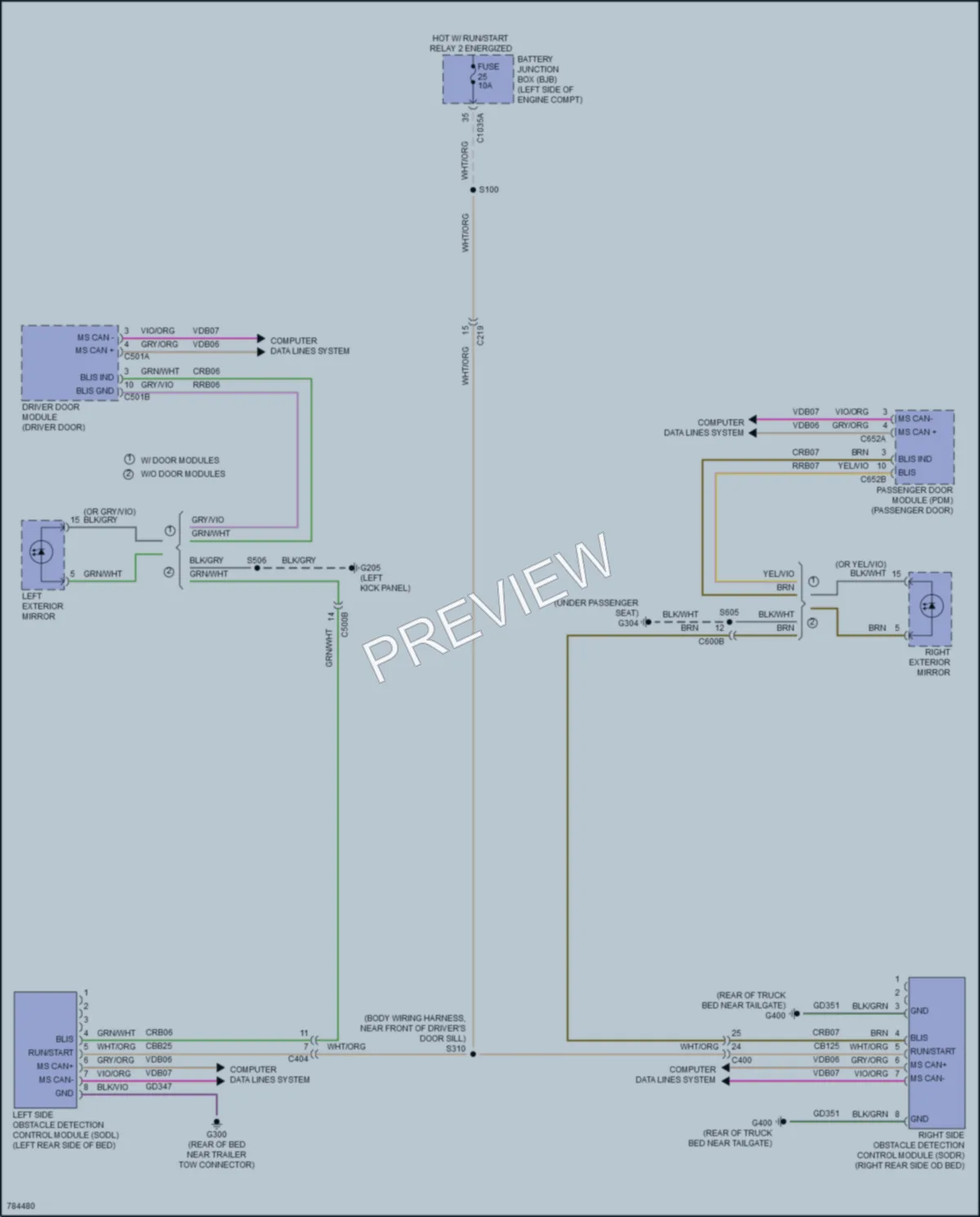 2022 Ford MaverickHybrid Navigation wiring diagram preview