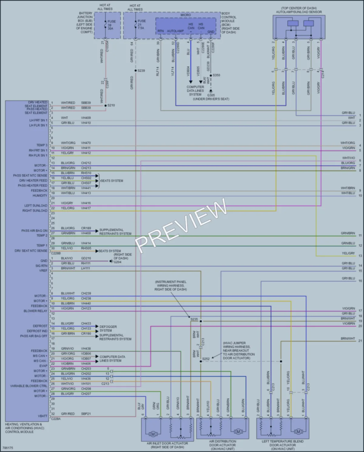 2022 Ford MustangMachE Air Conditioning wiring diagram preview