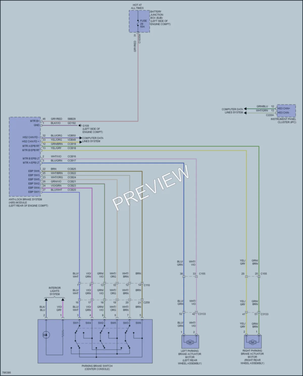 2022 Ford MustangMachE Shift Interlock wiring diagram preview