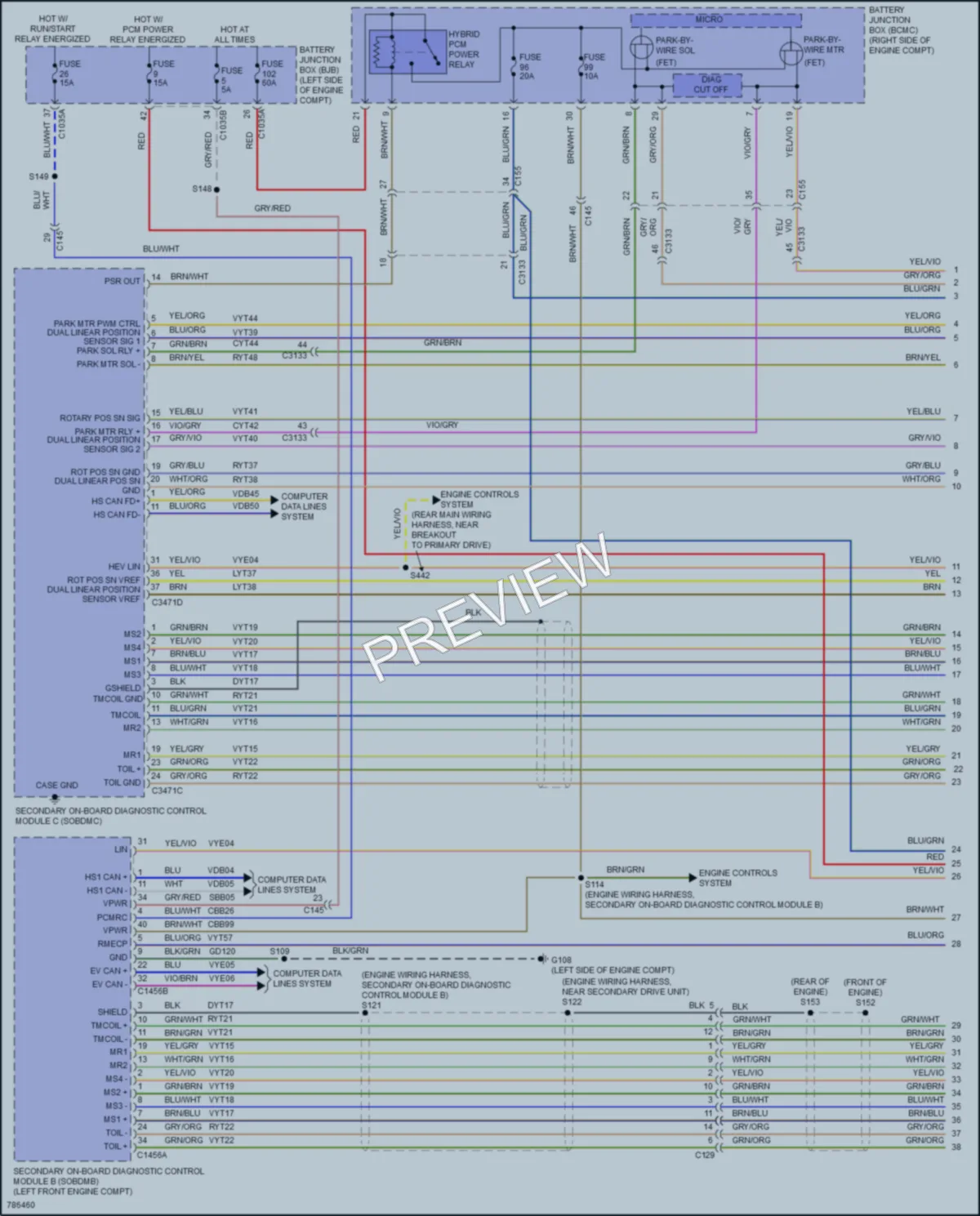 2022 Ford MustangMachE Transmission wiring diagram preview