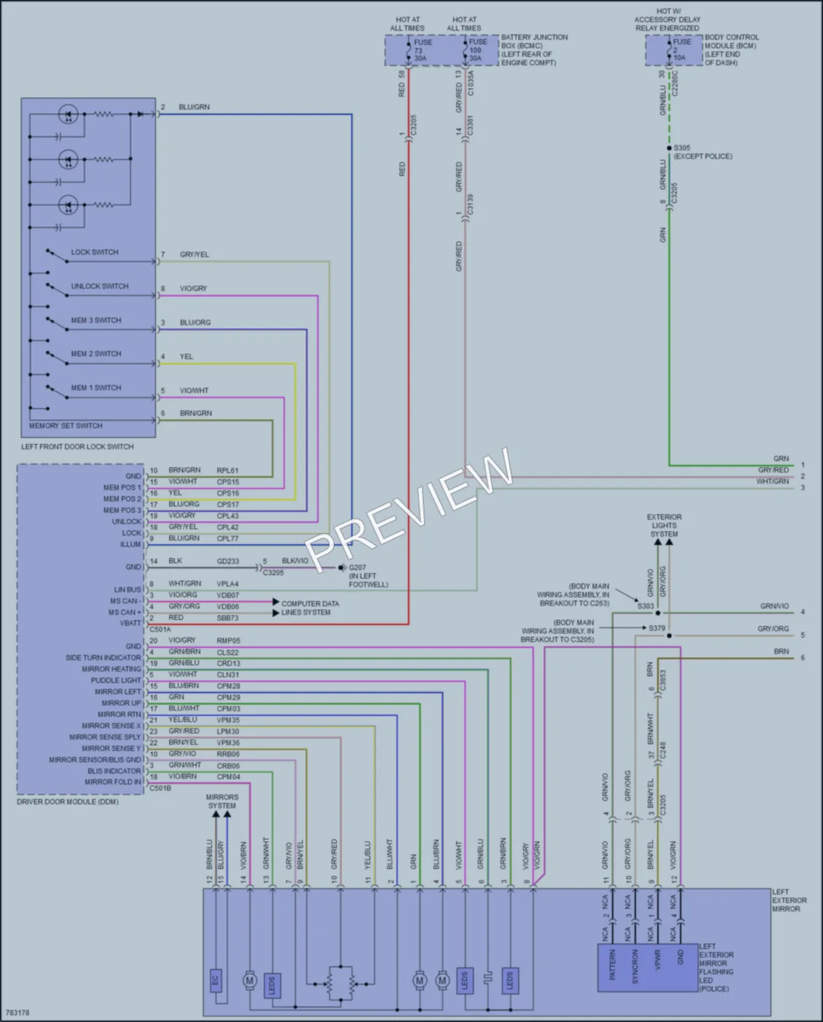 2022 Ford PoliceInterceptorUtility Memory Systems wiring diagram preview