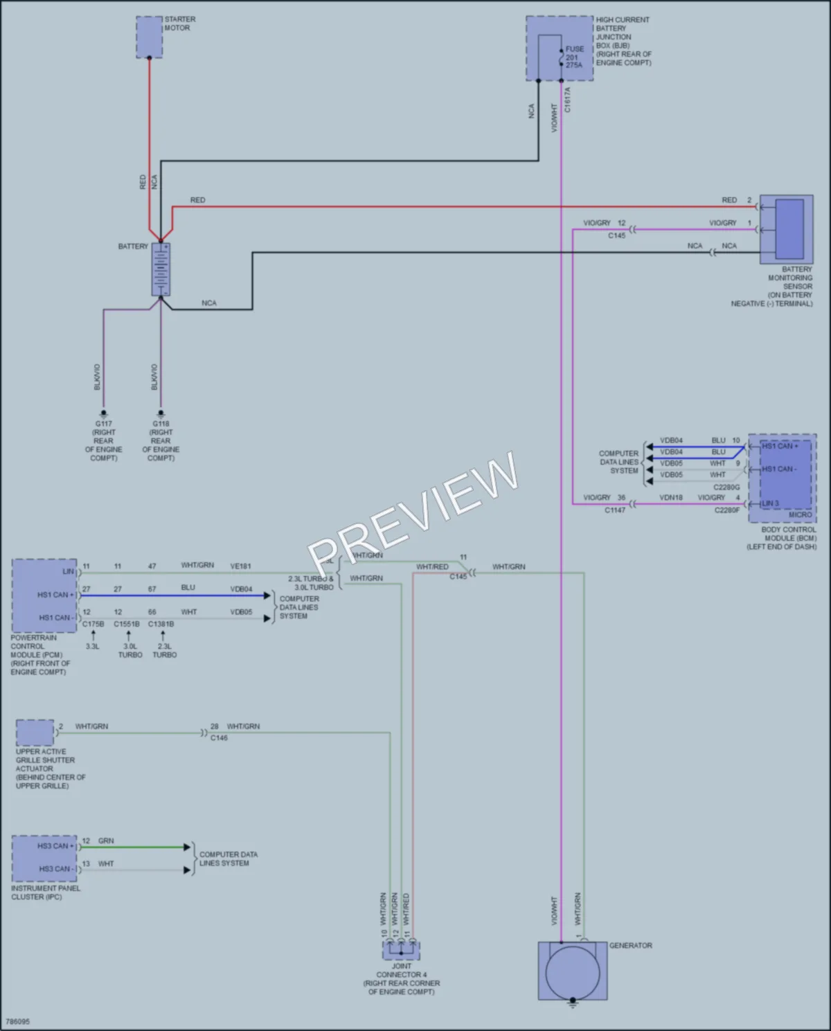 2022 Ford PoliceInterceptorUtility Starting Charging wiring diagram preview