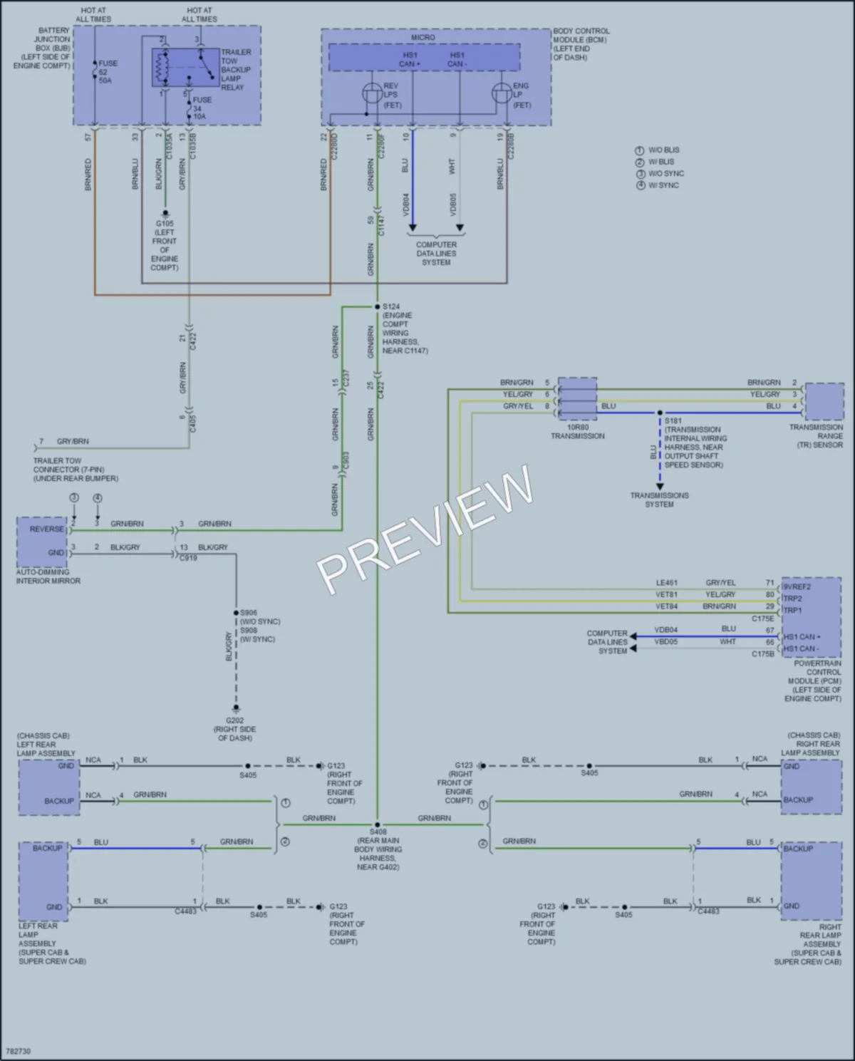 2022 Ford Ranger Exterior Lights wiring diagram preview