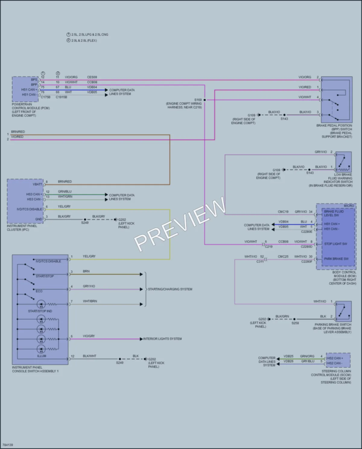 2022 Ford TransitConnect Anti Lock Brakes wiring diagram preview