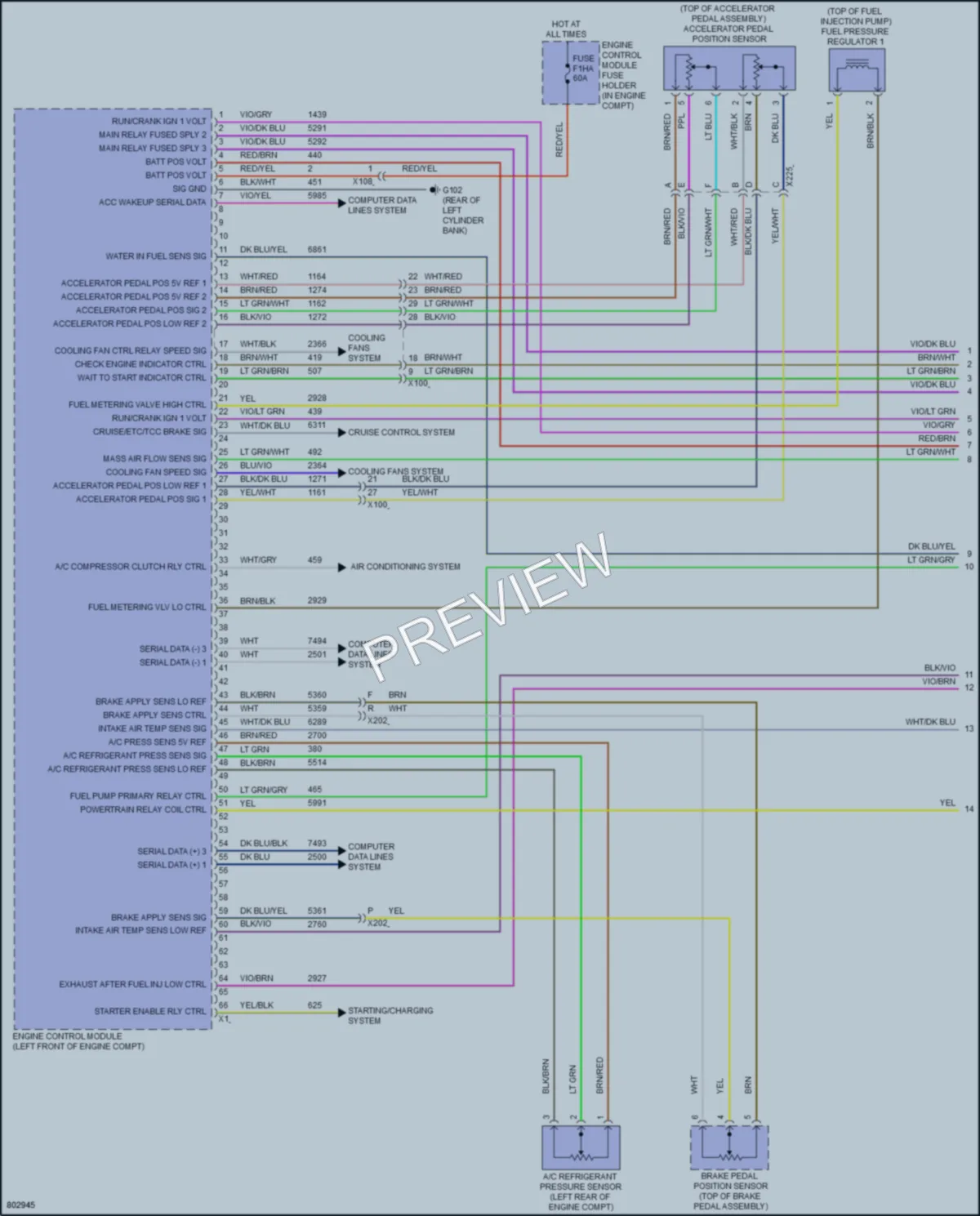 2022 GMC 2500Savana Engine Performance wiring diagram preview