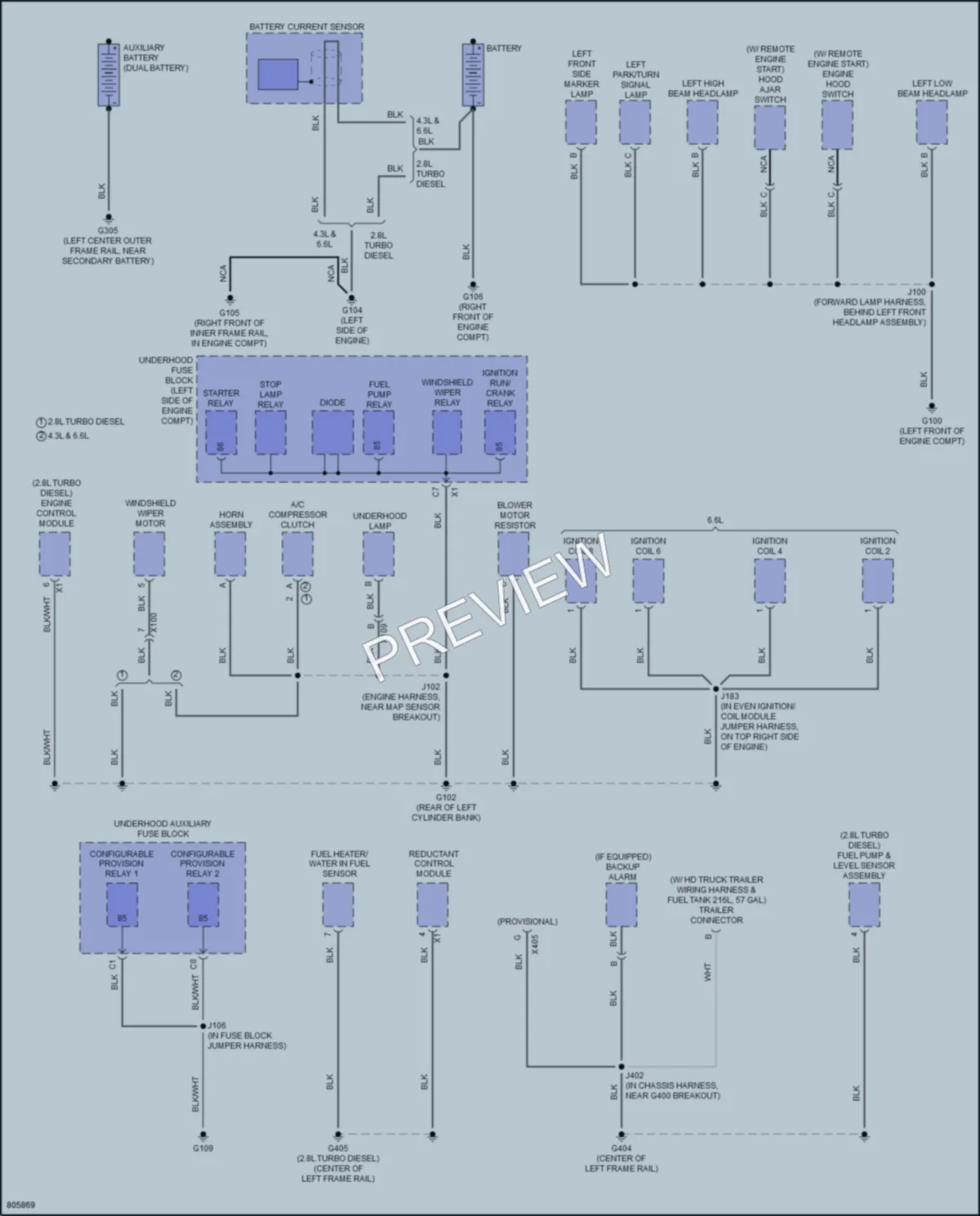 2022 GMC 2500Savana Ground Distribution wiring diagram preview