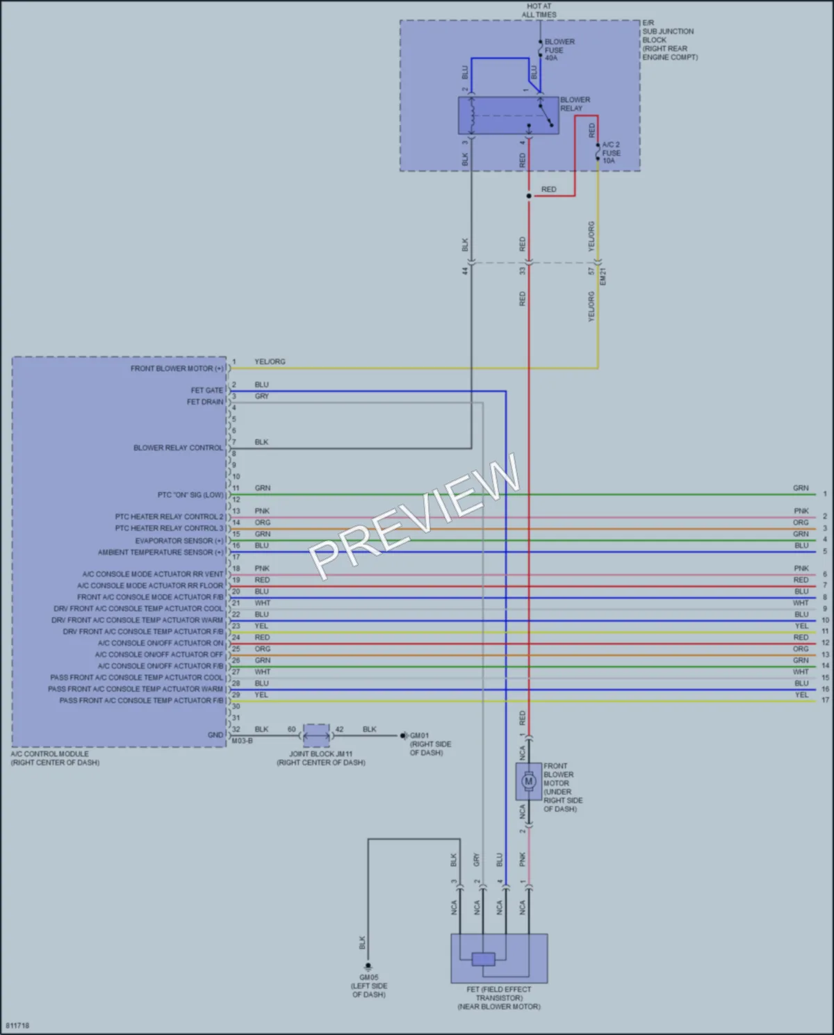 2022 Genesis GV70 Air Conditioning wiring diagram preview