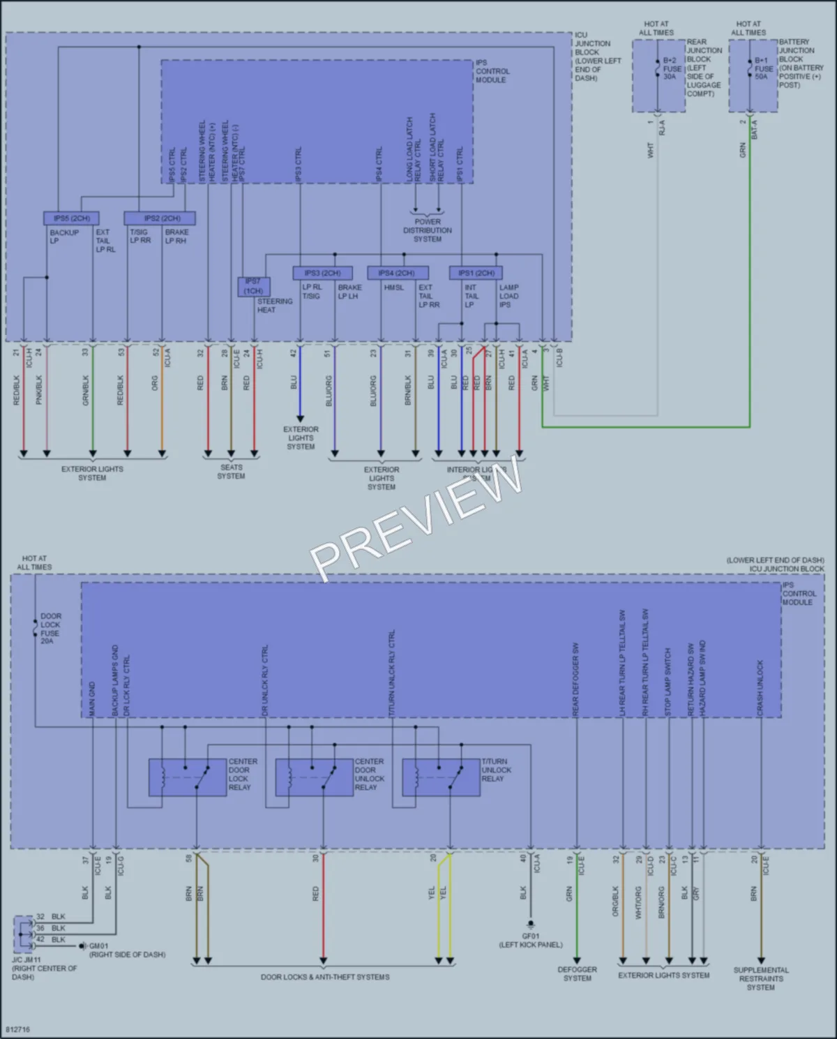 2022 Genesis GV70 Body Control Modules wiring diagram preview