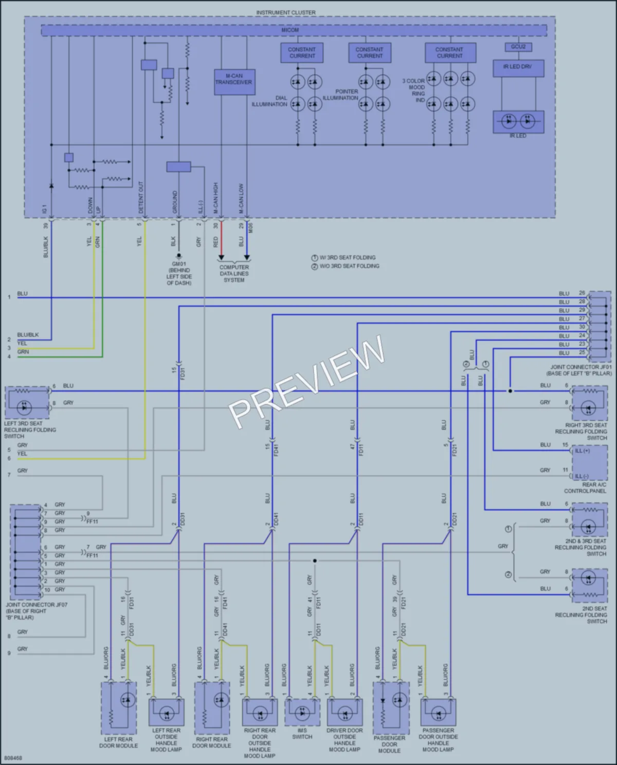 2022 Genesis GV80 Interior Lights wiring diagram preview