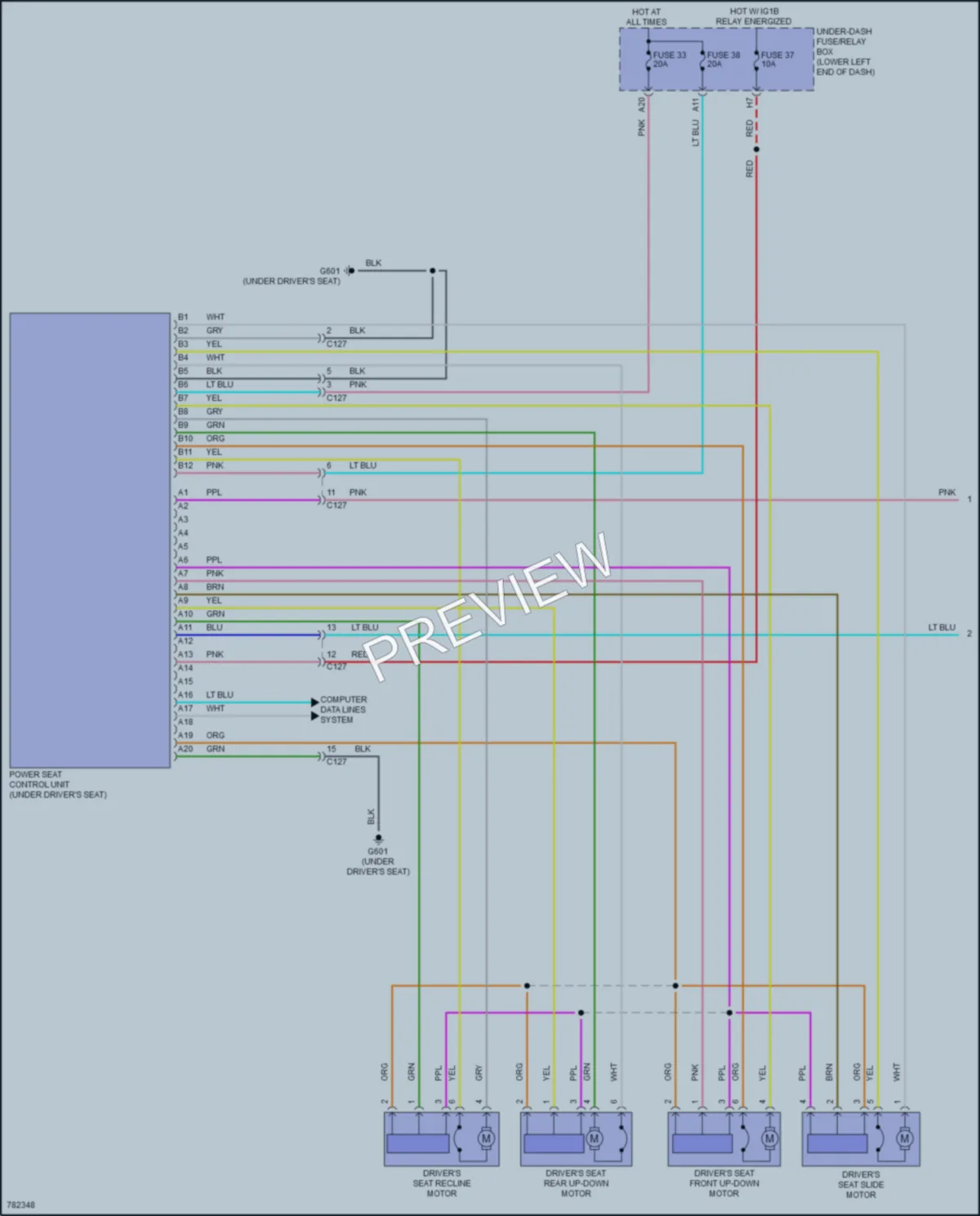 2022 Honda Accord Memory Systems wiring diagram preview