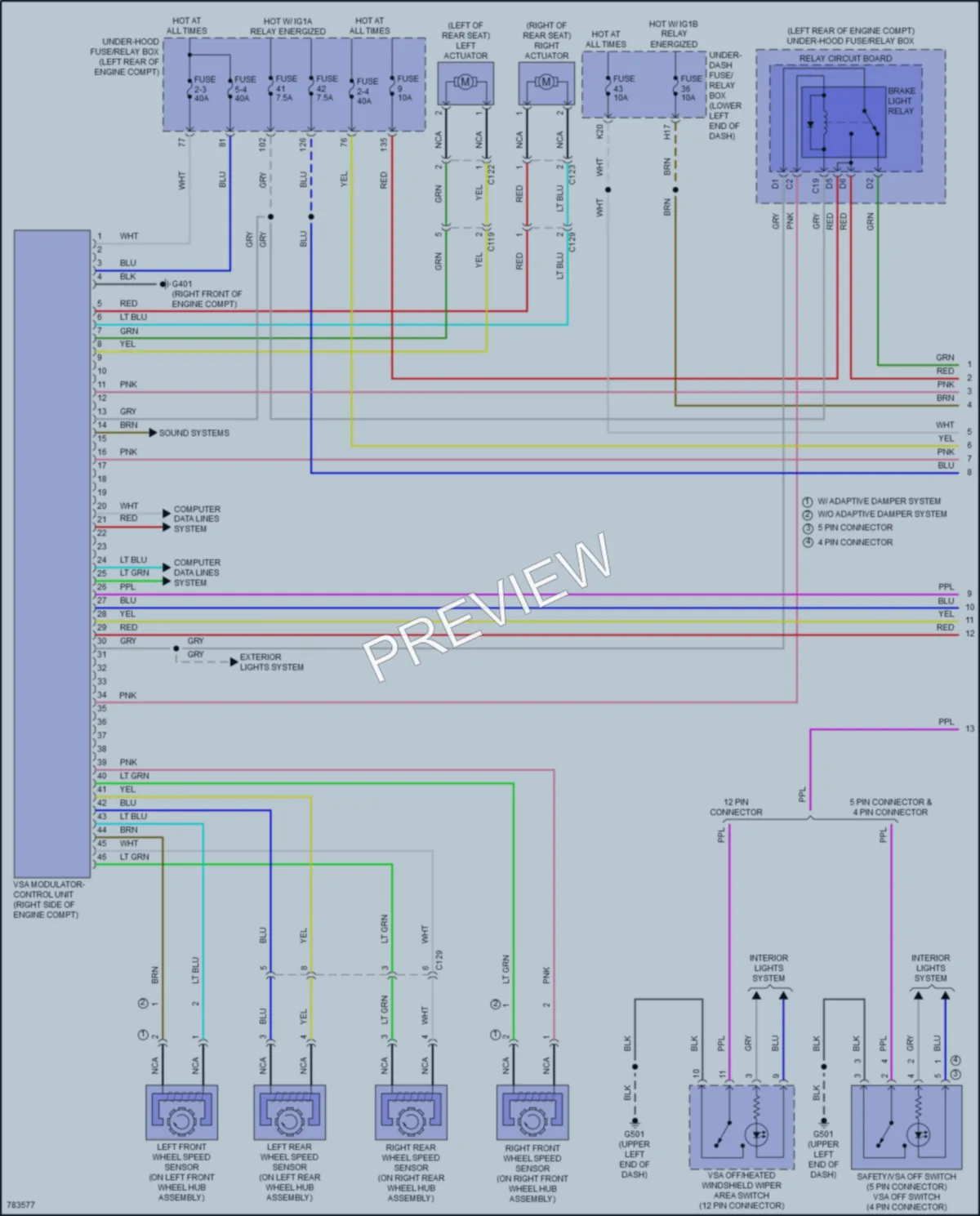 2022 Honda AccordHybrid Anti Lock Brakes wiring diagram preview