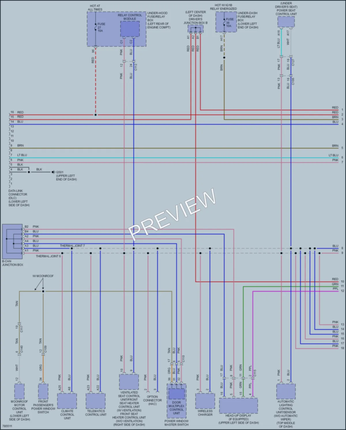 2022 Honda AccordHybrid Computer Data Lines wiring diagram preview