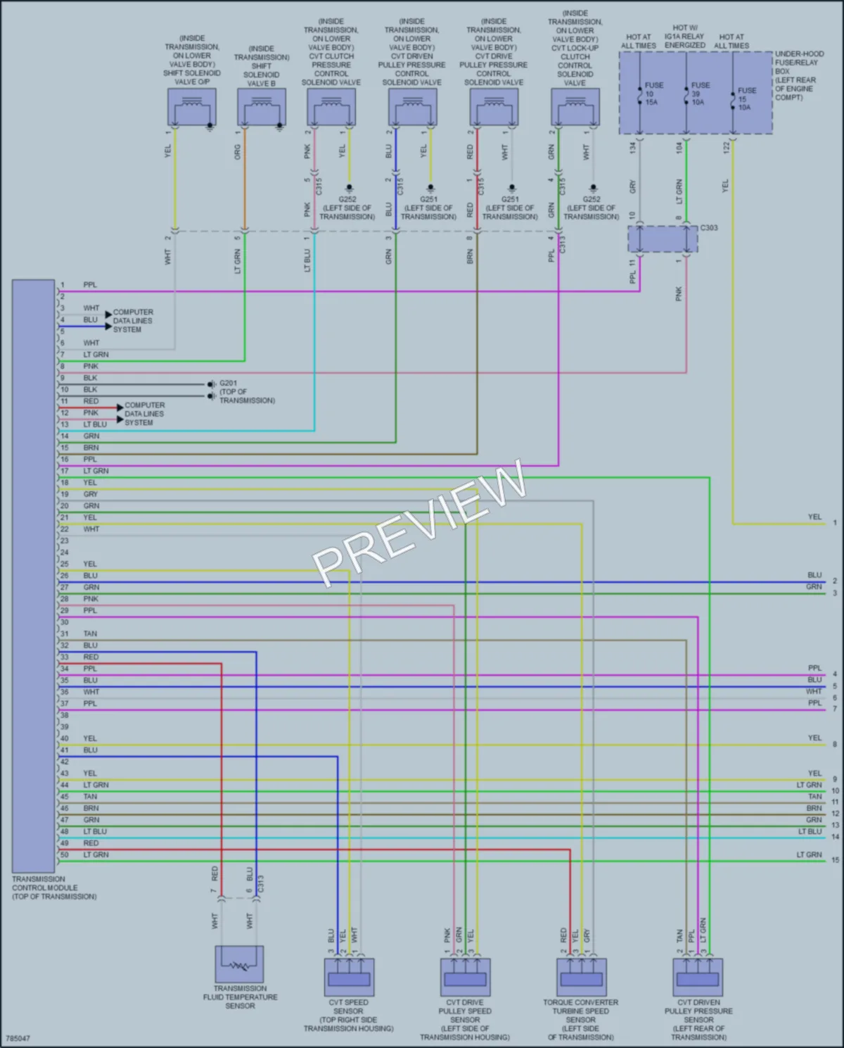 2022 Honda AccordHybrid Transmission wiring diagram preview