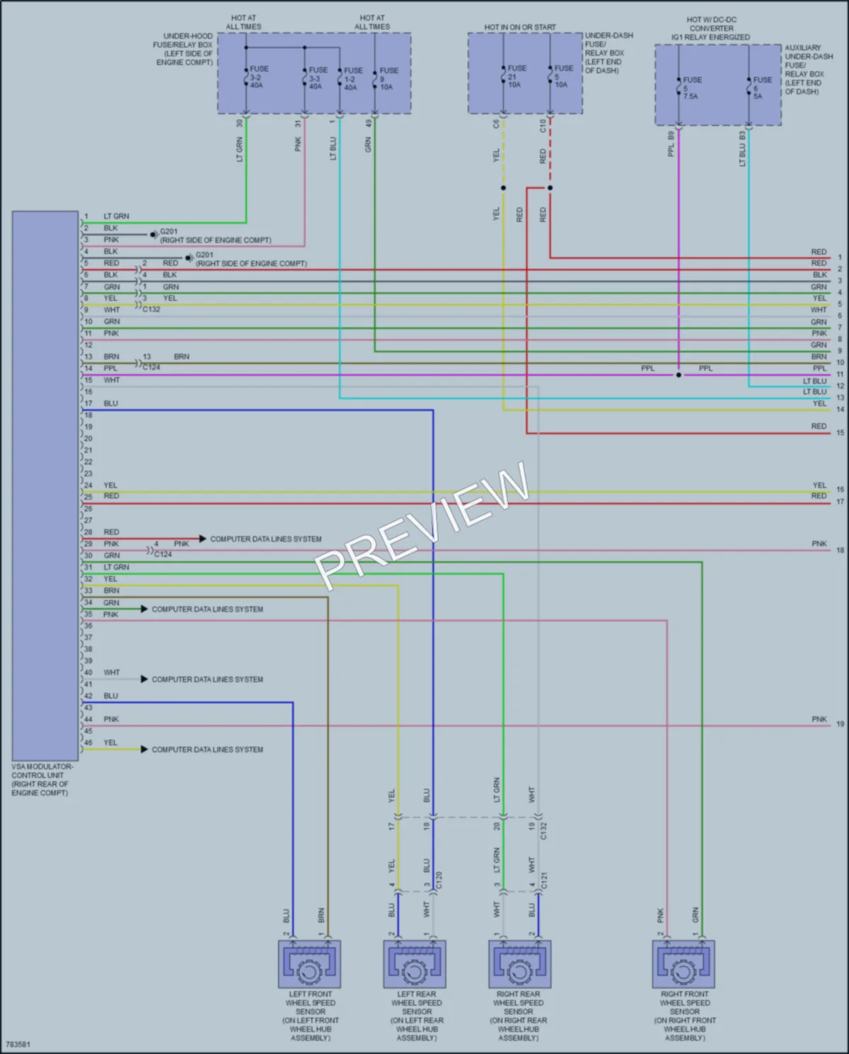 2022 Honda CRV Anti Lock Brakes wiring diagram preview