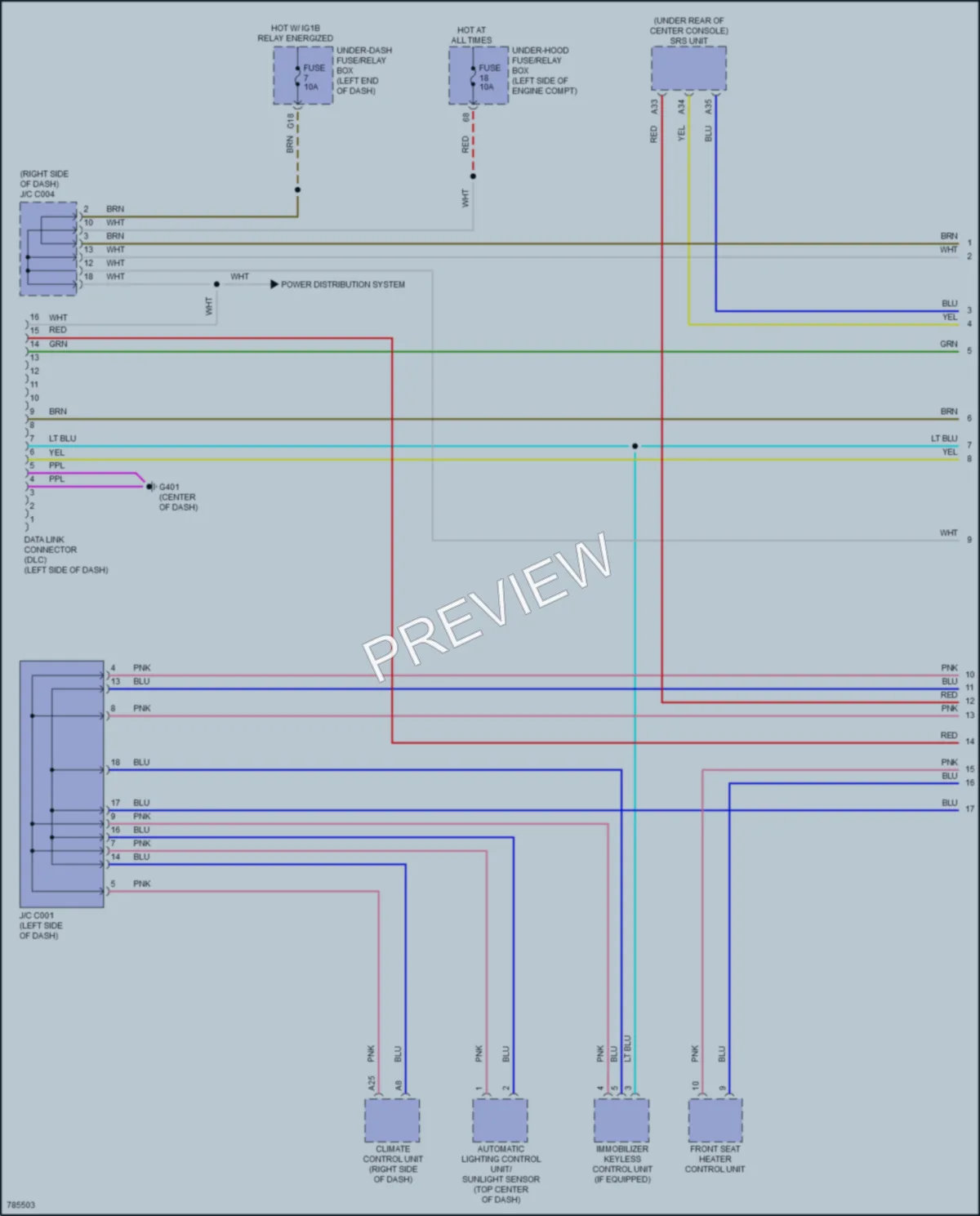 2022 Honda CRV Computer Data Lines wiring diagram preview