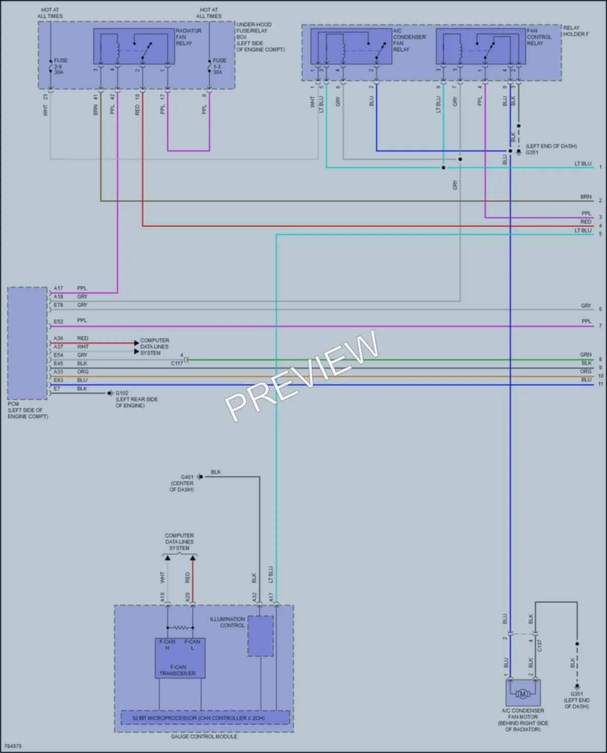 2022 Honda CRVHybrid Cooling Fan wiring diagram preview