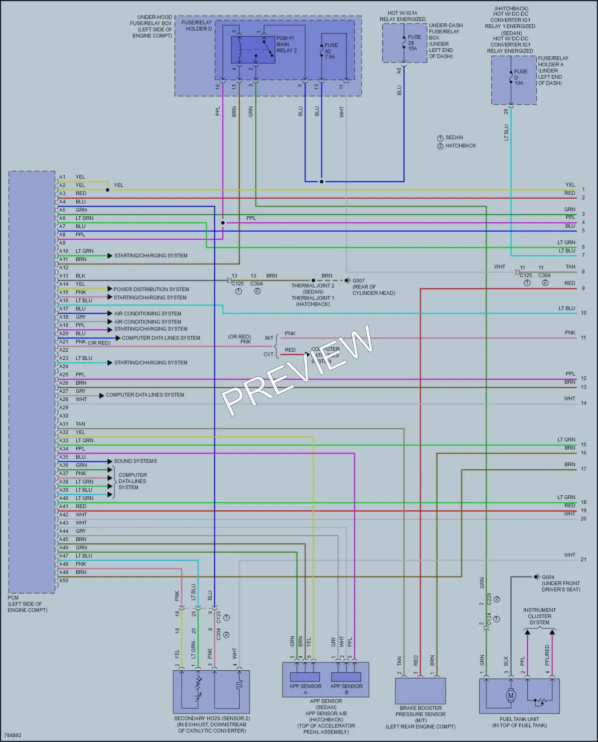 2022 Honda Civic Engine Performance wiring diagram preview